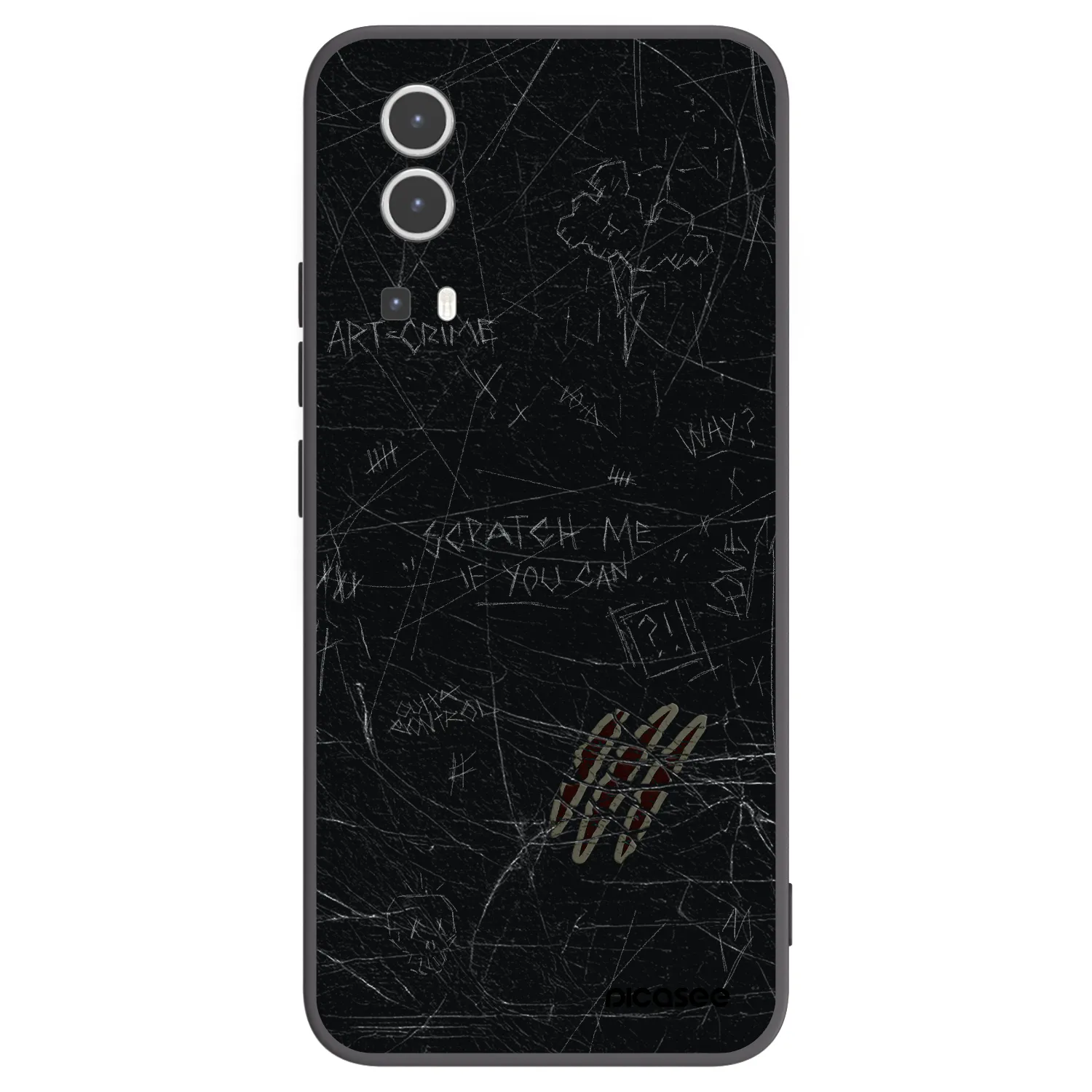Picasee husă neagră din silicon pentru Vivo Y72 5G - SCRATCH