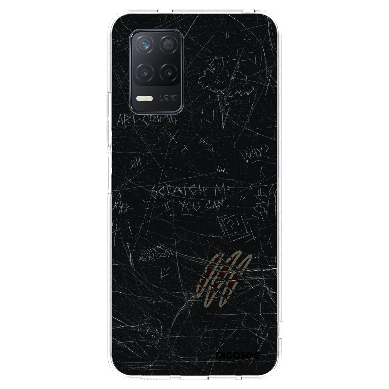 Picasee husă transparentă din silicon pentru Realme 8 5G - SCRATCH