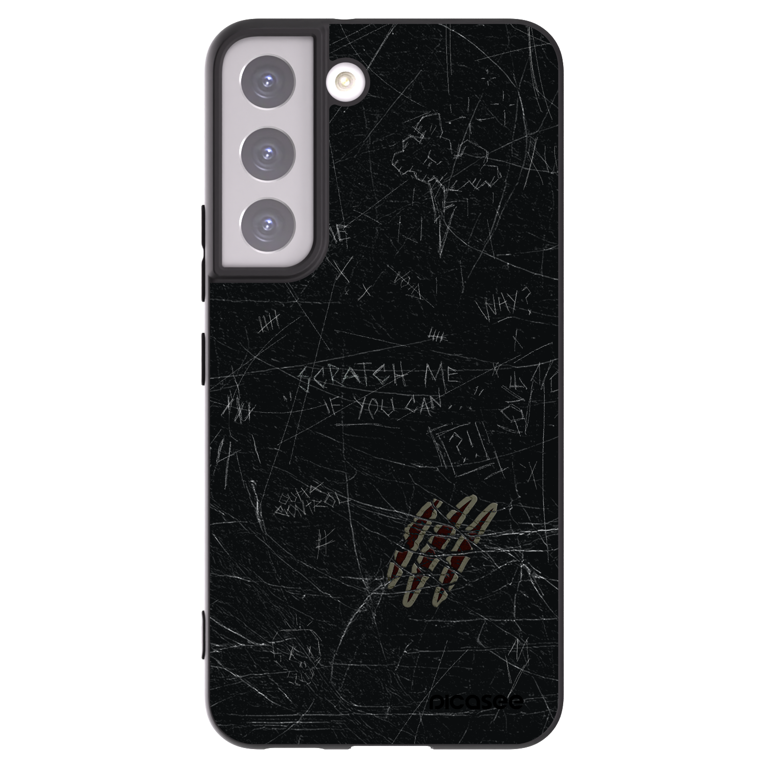 Picasee husă neagră din silicon pentru Samsung Galaxy S22 5G - SCRATCH