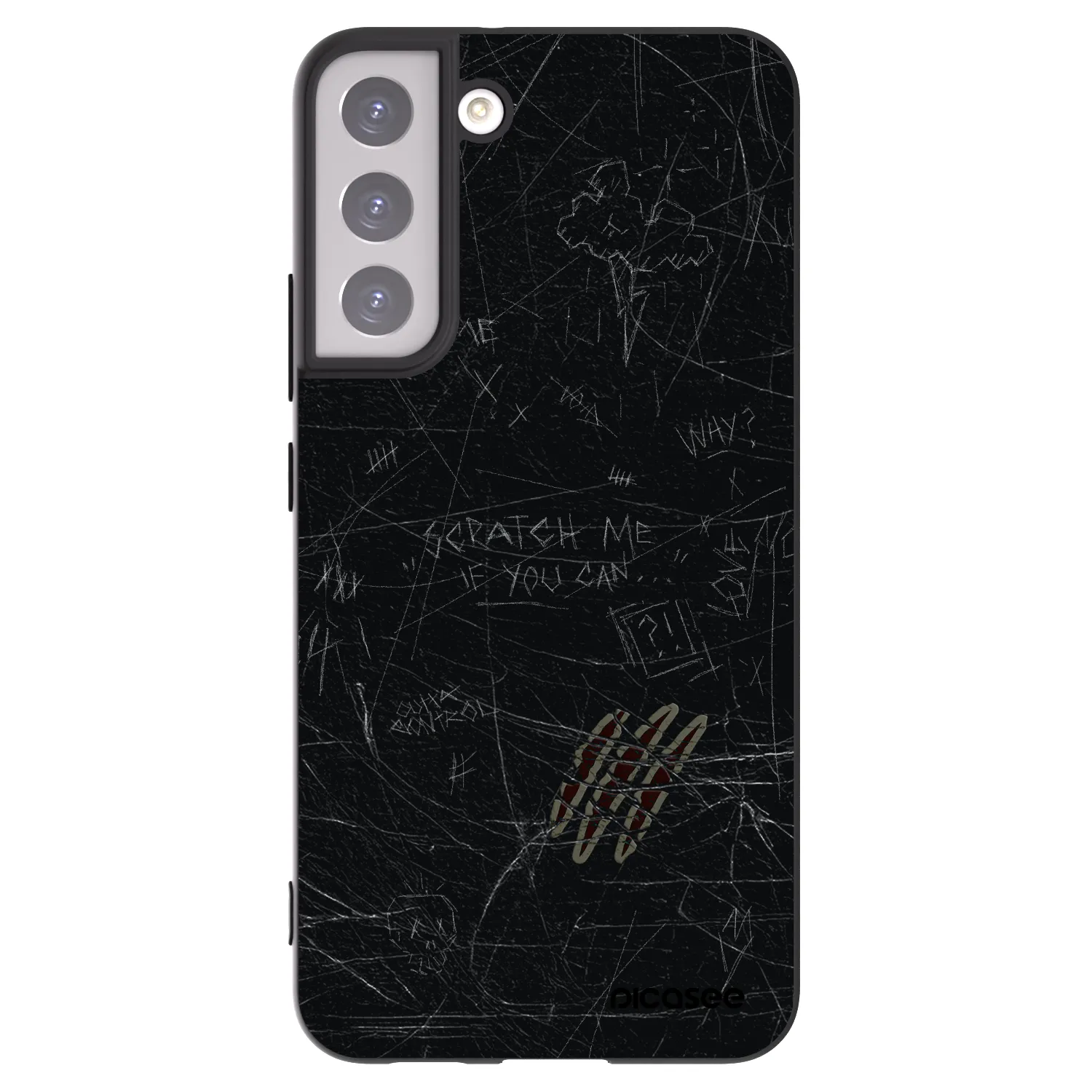 Picasee husă neagră din silicon pentru Samsung Galaxy S22+ 5G - SCRATCH