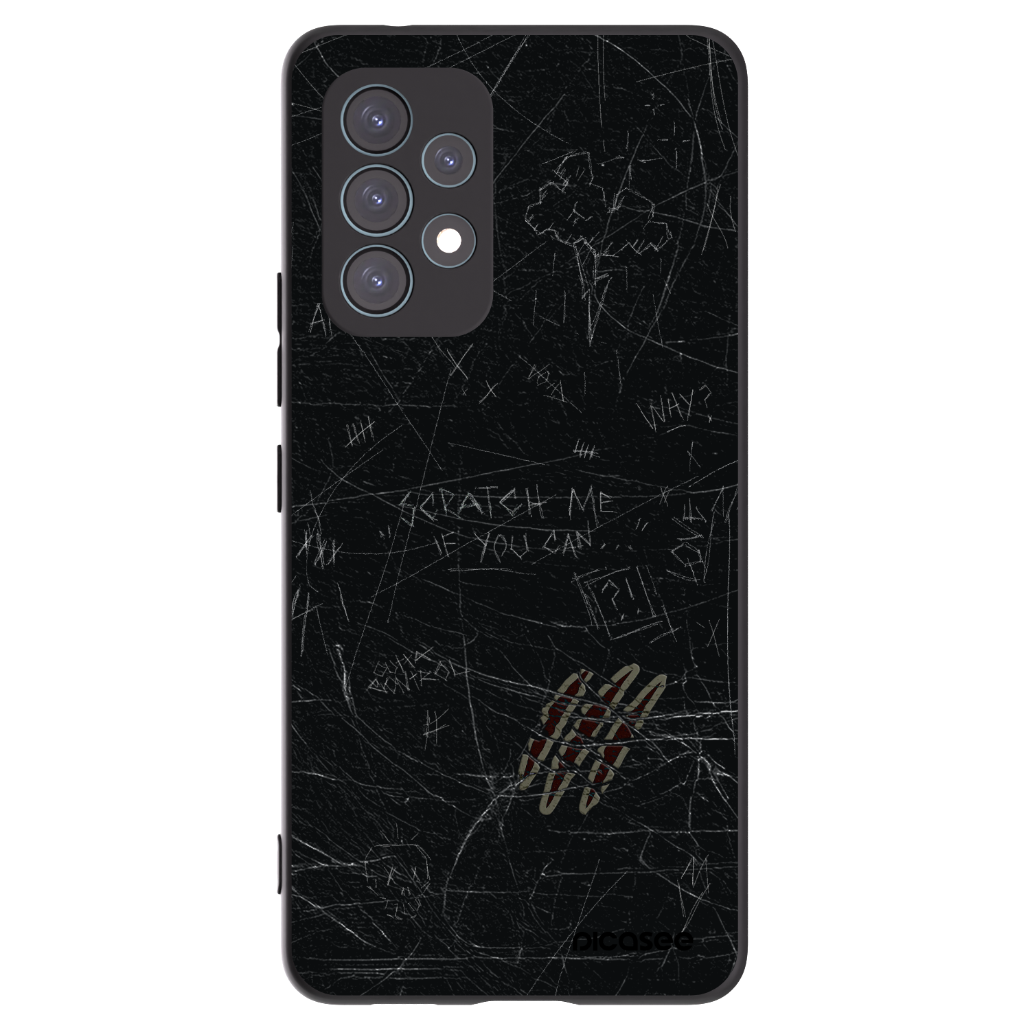 Picasee husă neagră din silicon pentru Samsung Galaxy A53 5G A536 - SCRATCH