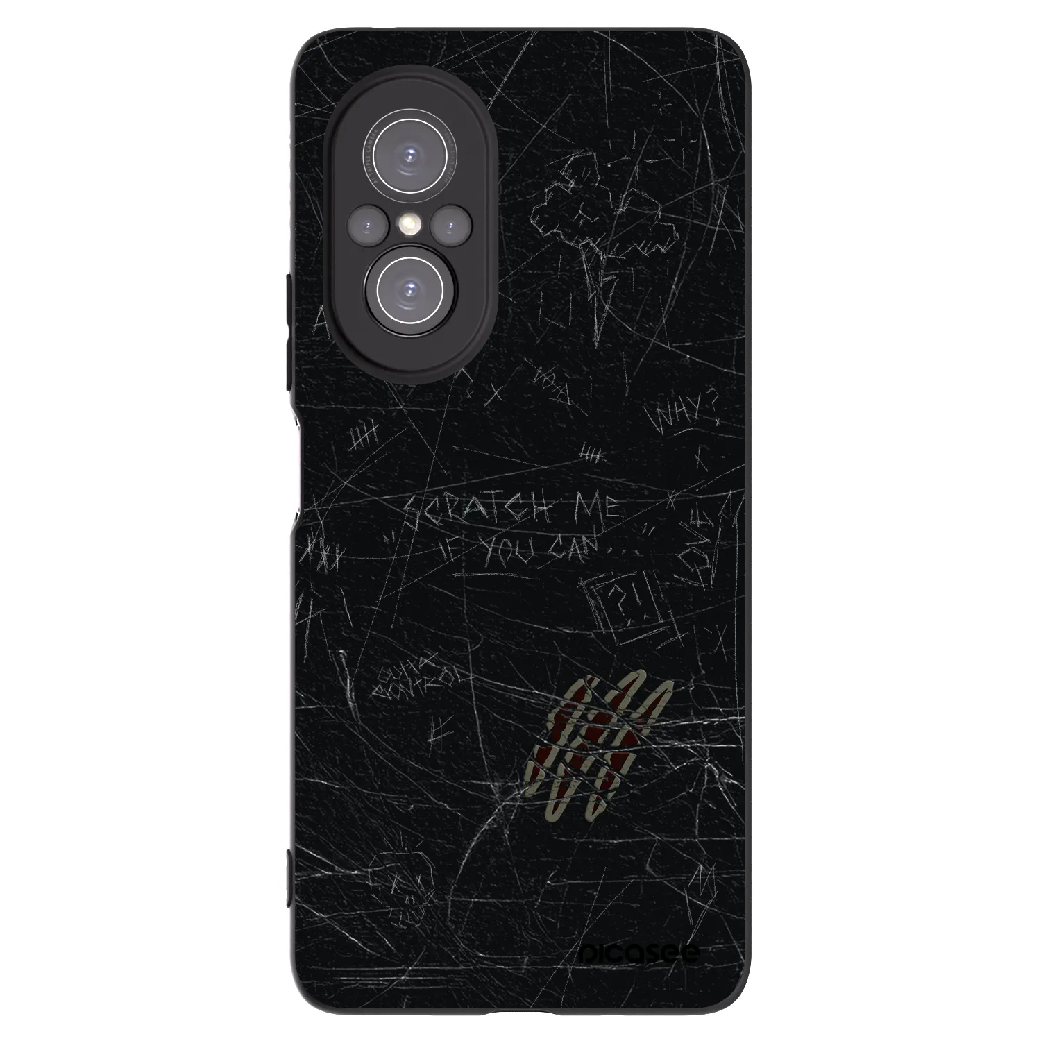 Picasee husă neagră din silicon pentru Huawei Nova 9 SE - SCRATCH