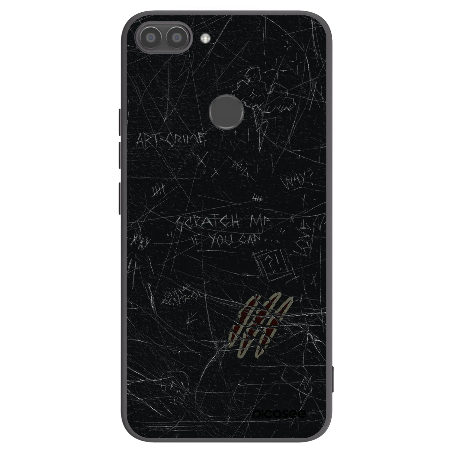 Picasee husă neagră din silicon pentru Huawei P Smart - SCRATCH