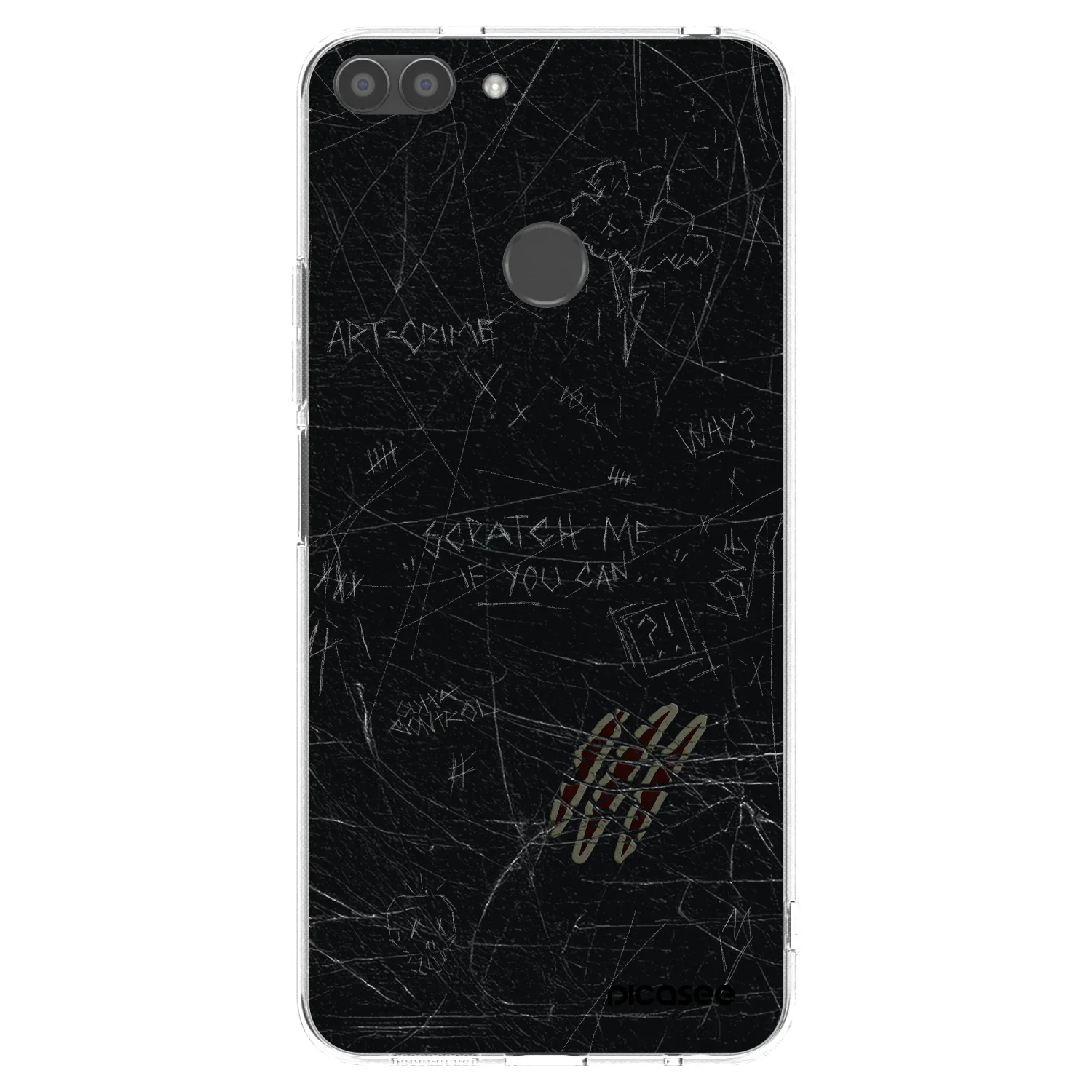 Picasee husă transparentă din silicon pentru Huawei P Smart - SCRATCH