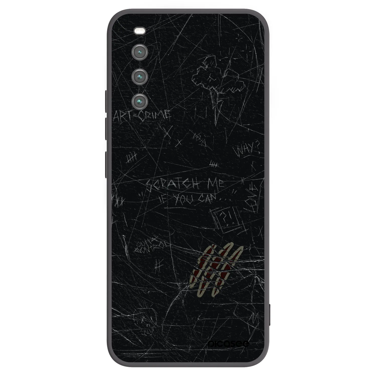 Picasee husă neagră din silicon pentru Sony Xperia 10 IV 5G - SCRATCH