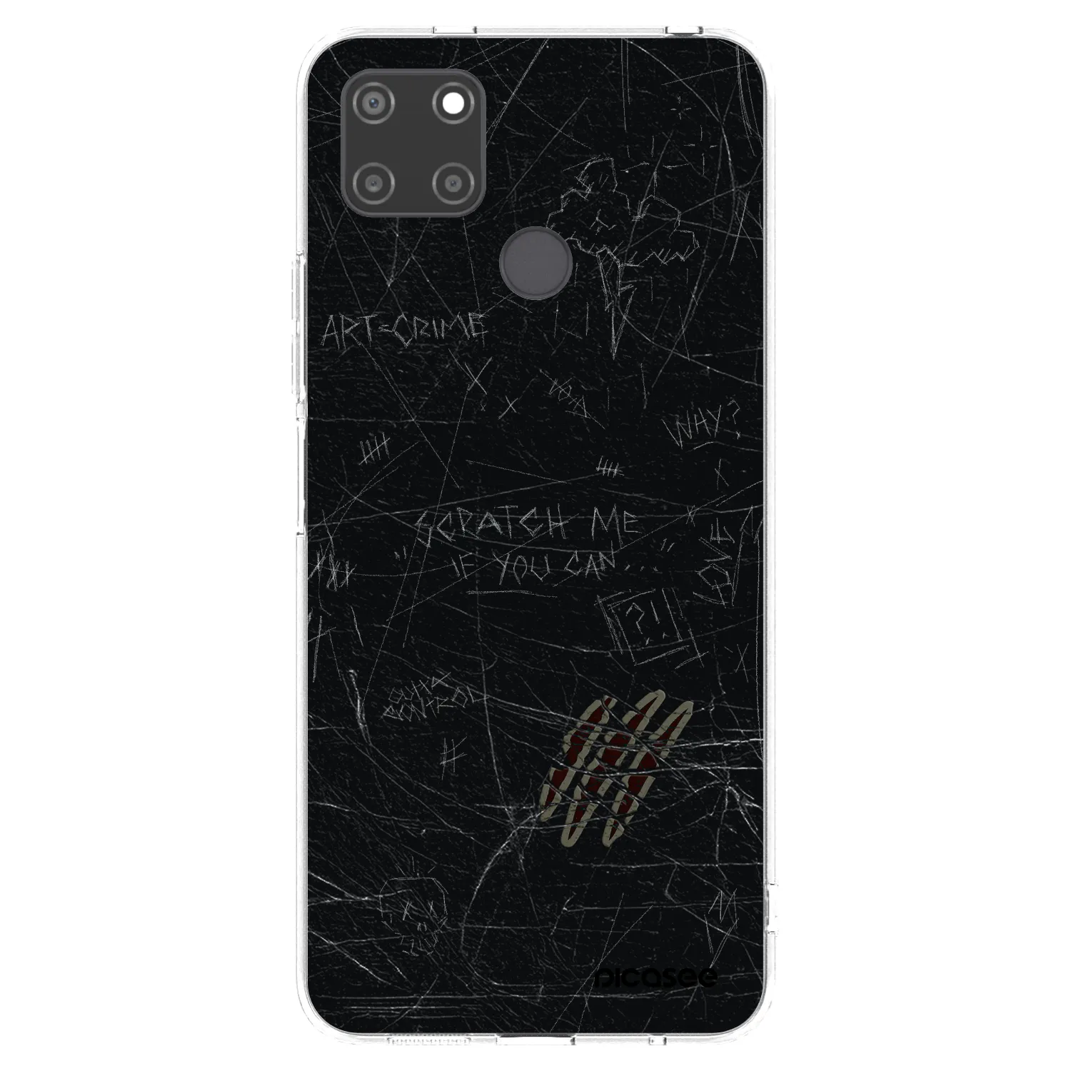 Picasee husă transparentă din silicon pentru Realme C21Y - SCRATCH