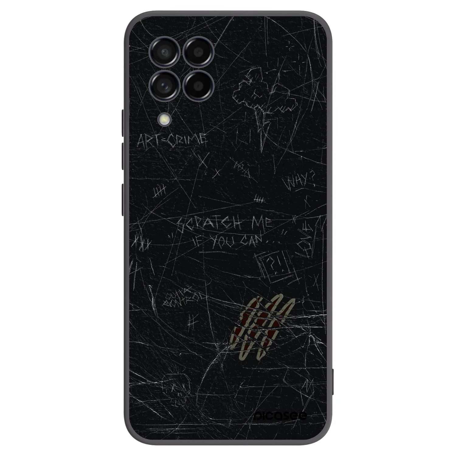 Picasee husă neagră din silicon pentru Samsung Galaxy M53 5G - SCRATCH