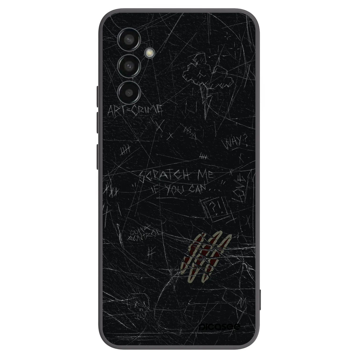 Picasee husă neagră din silicon pentru Samsung Galaxy M13 M135F - SCRATCH