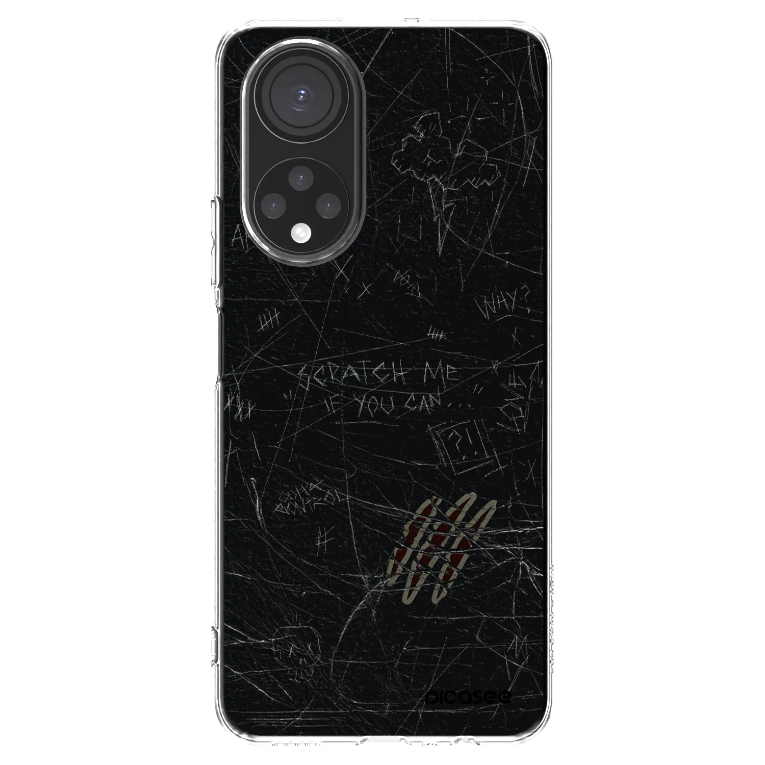Picasee husă transparentă din silicon pentru Honor X7 - SCRATCH
