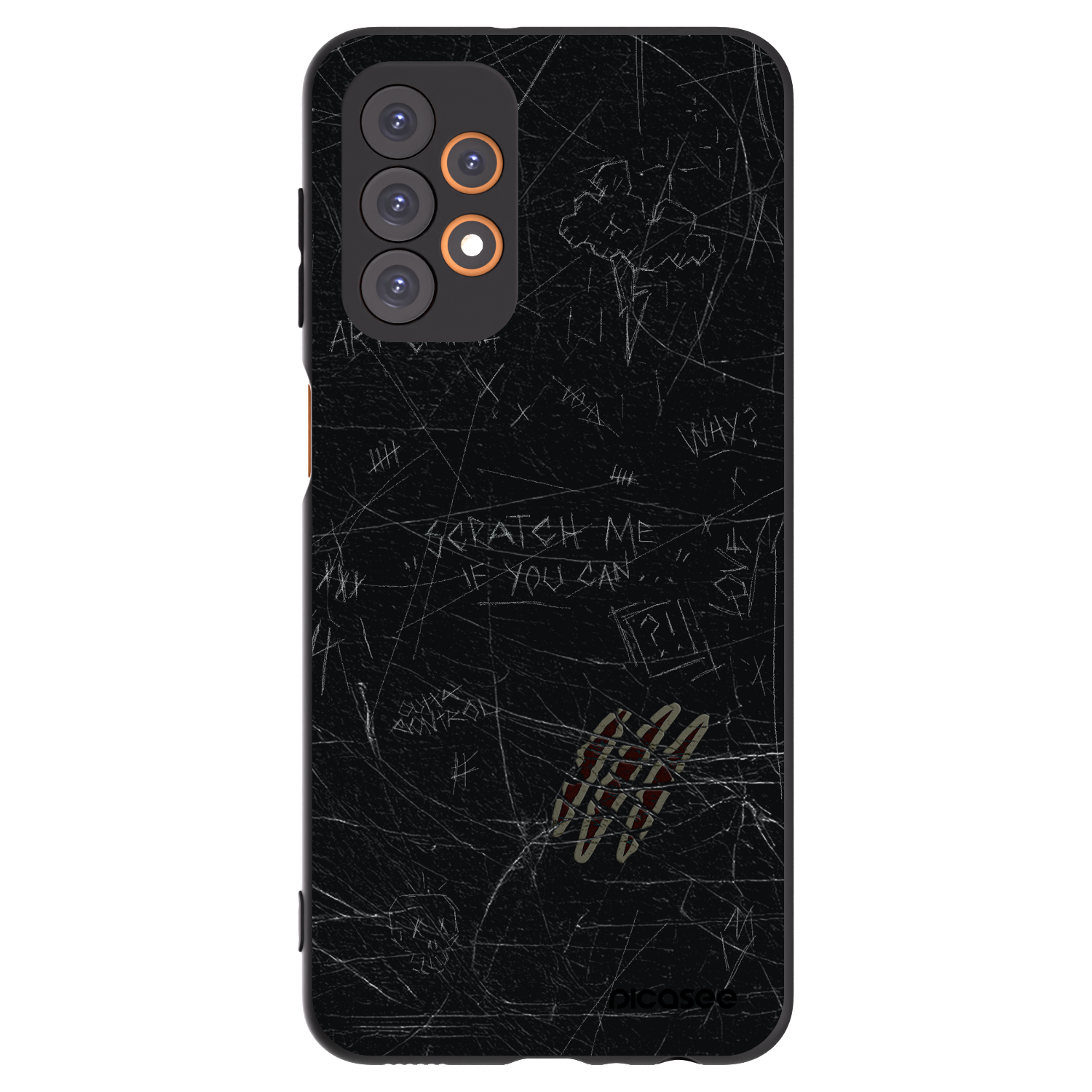 Picasee husă neagră din silicon pentru Samsung Galaxy A23 A235F 4G - SCRATCH
