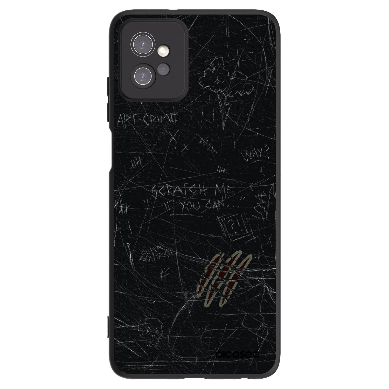 Picasee husă neagră din silicon pentru Motorola Moto G32 - SCRATCH