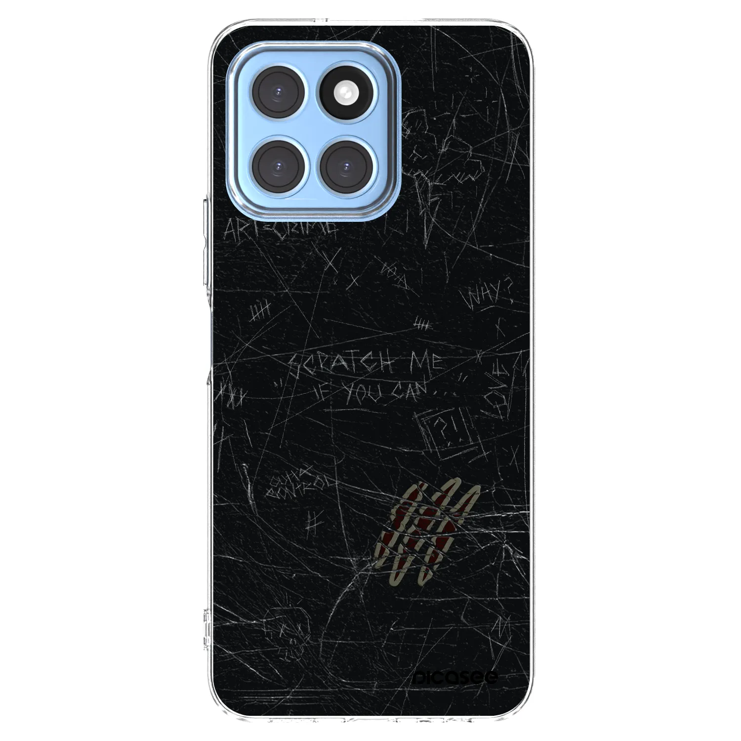 Picasee husă transparentă din silicon pentru Honor X8 5G - SCRATCH