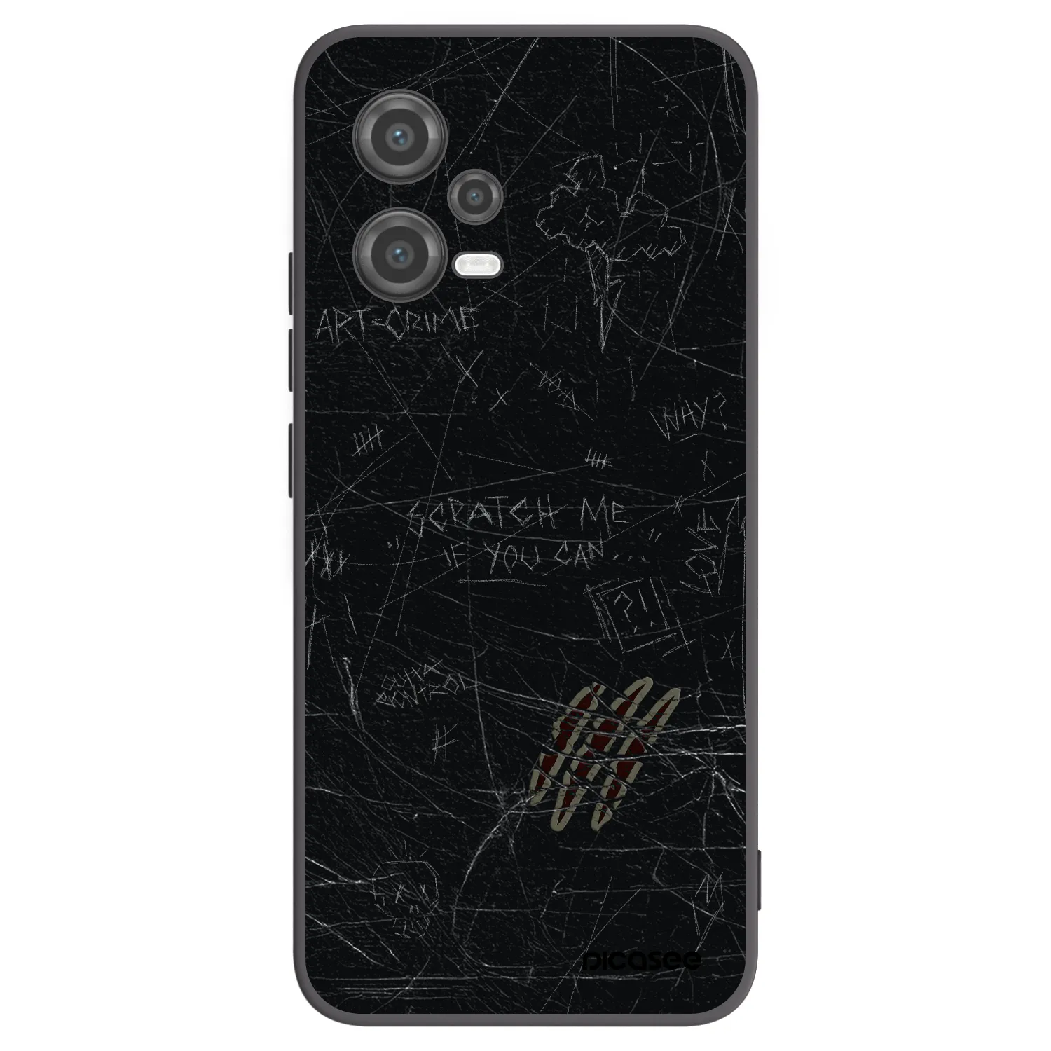 Picasee husă neagră din silicon pentru Xiaomi Poco X5 - SCRATCH