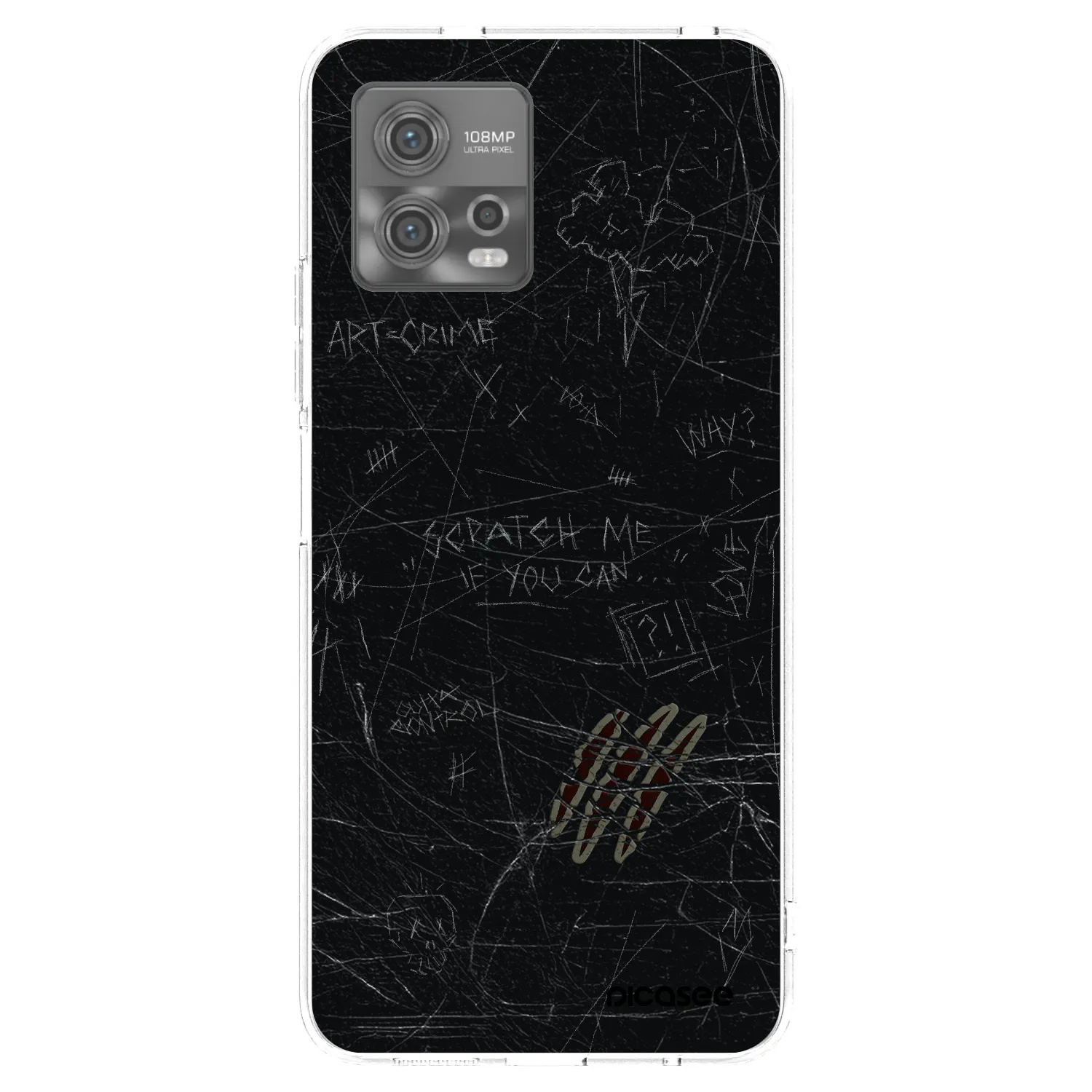 Picasee husă transparentă din silicon pentru Motorola Moto G72 - SCRATCH
