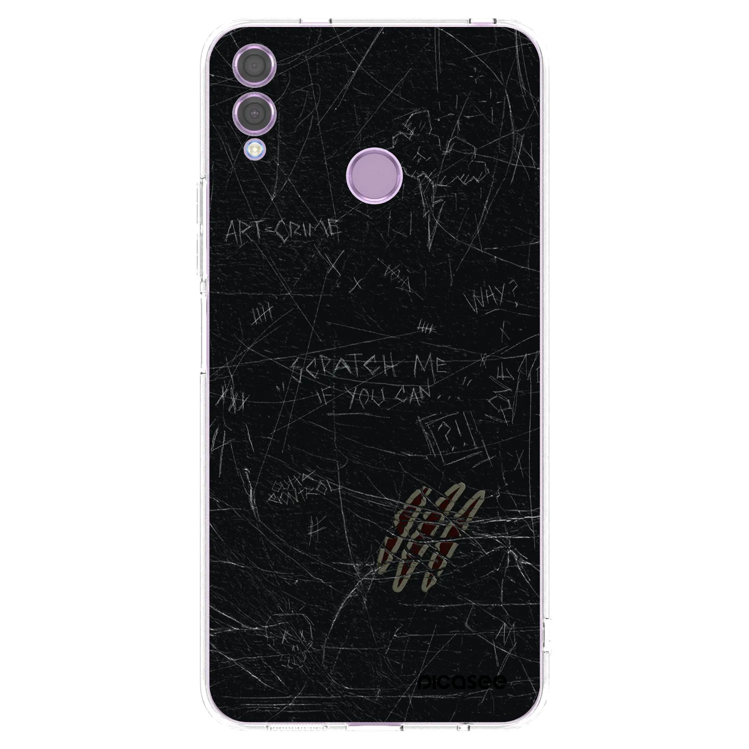 Picasee husă transparentă din silicon pentru Honor 8X - SCRATCH