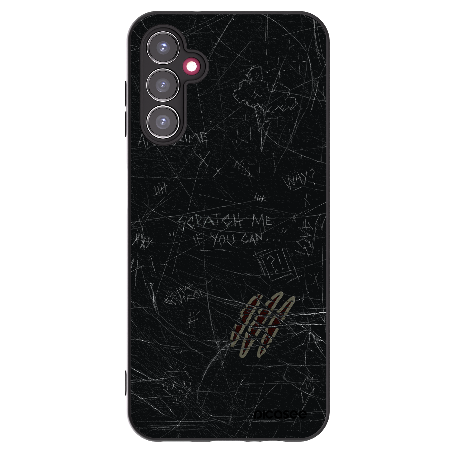 Picasee husă neagră din silicon pentru Samsung Galaxy A14 4G A145R - SCRATCH