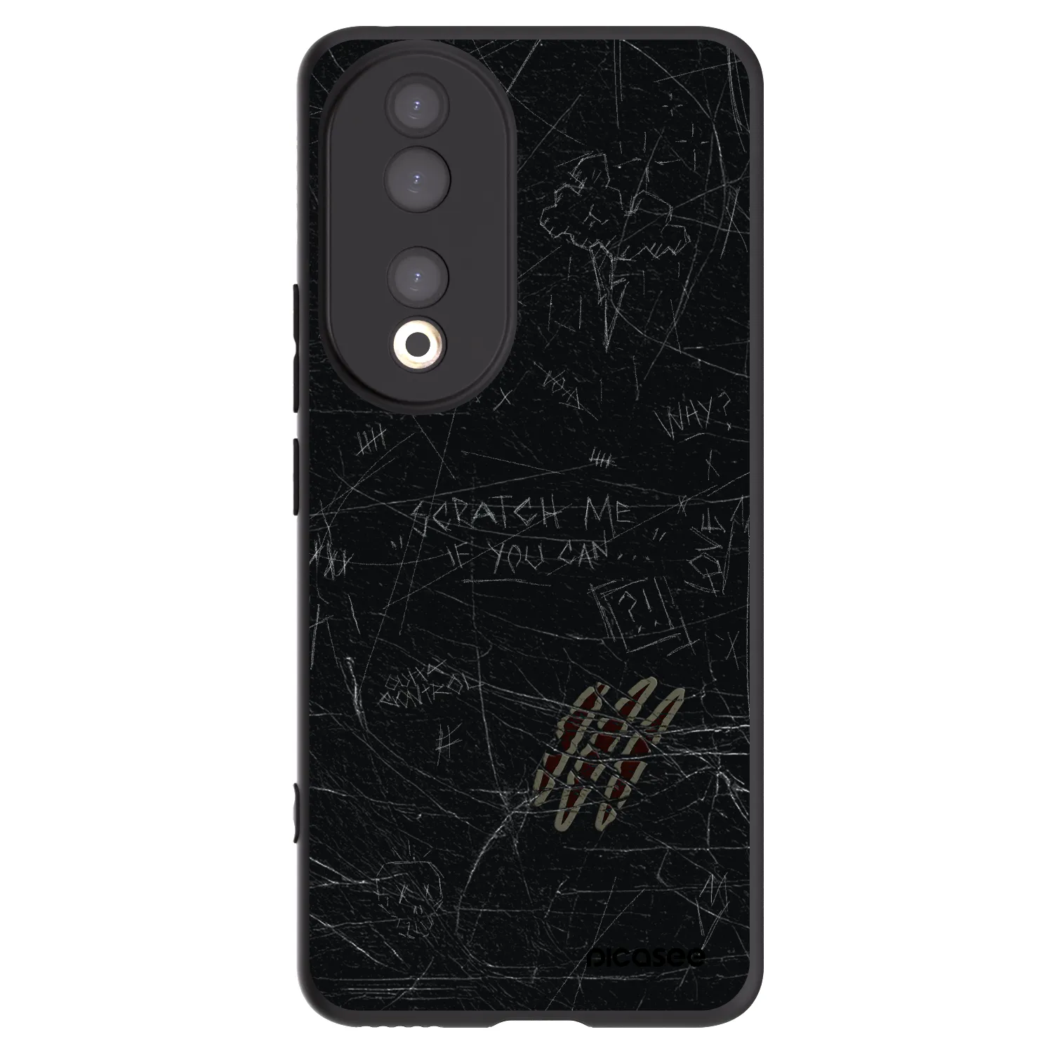 Picasee husă neagră din silicon pentru Honor 90 5G - SCRATCH