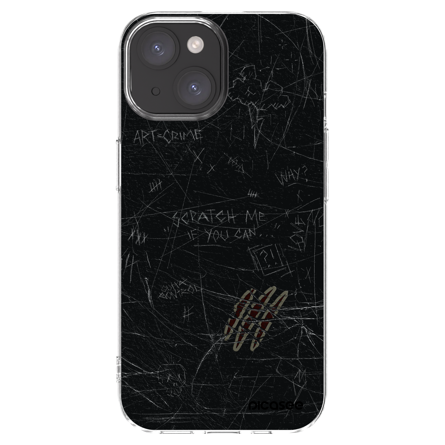 Picasee husă transparentă din silicon pentru Apple iPhone 15 - SCRATCH