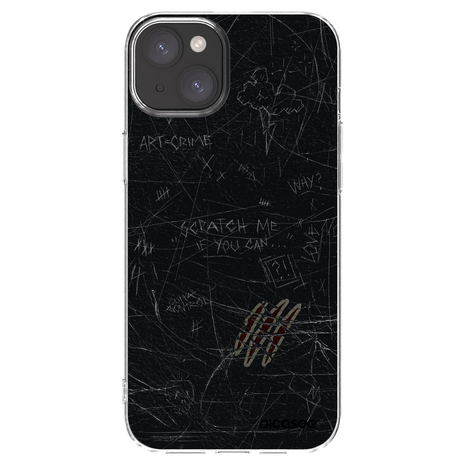 Picasee husă transparentă din silicon pentru Apple iPhone 15 Plus - SCRATCH