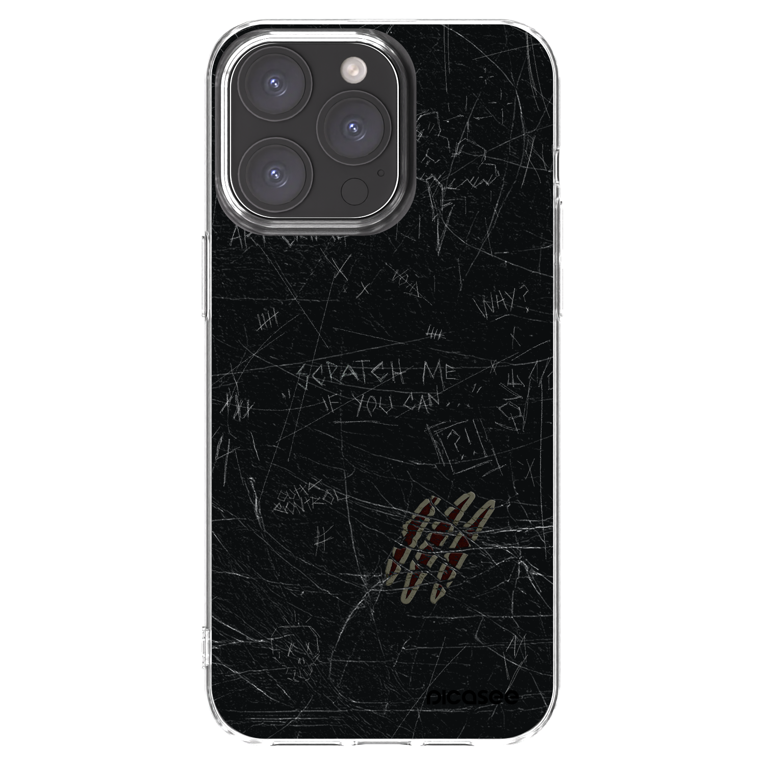 Picasee husă transparentă din silicon pentru Apple iPhone 15 Pro Max - SCRATCH