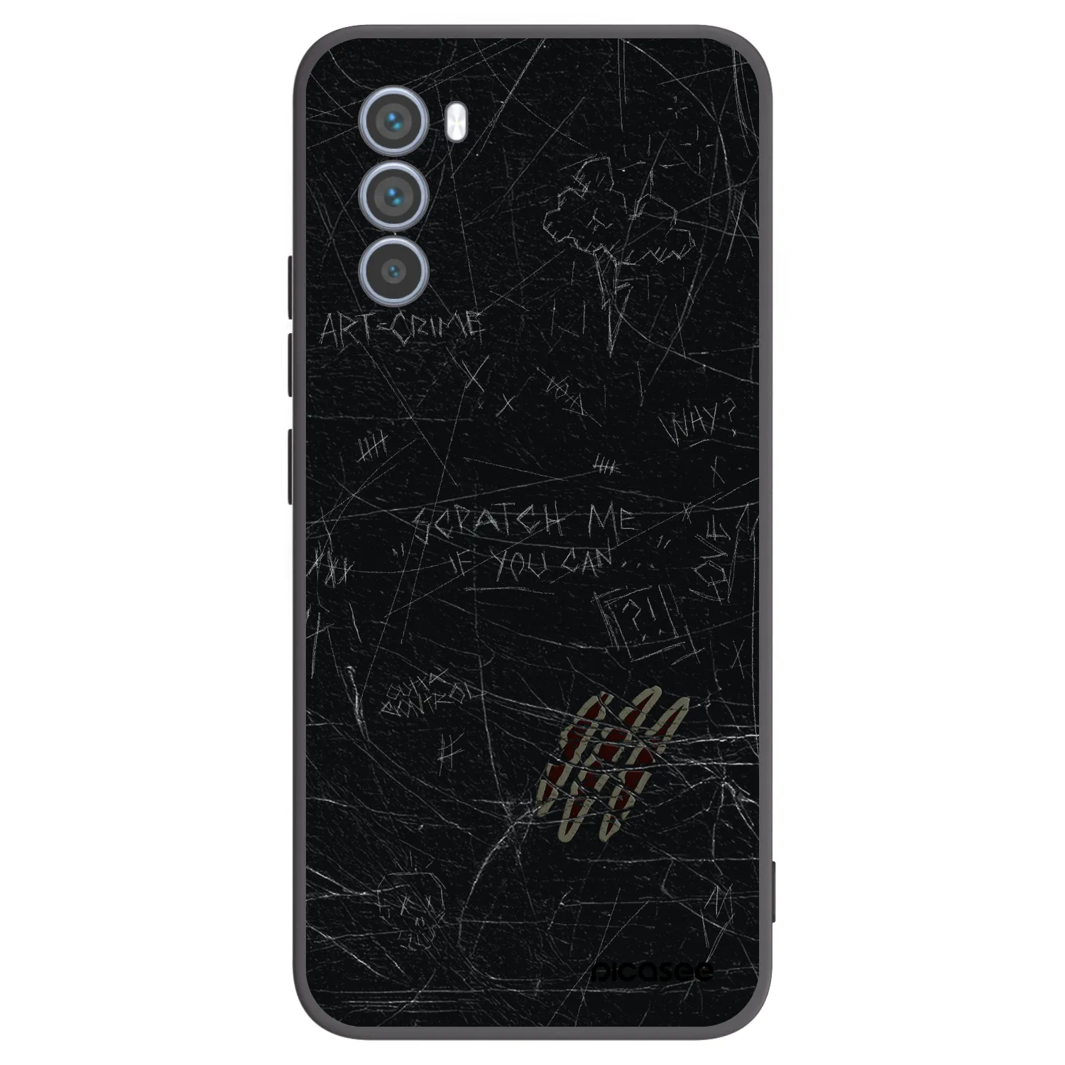 Picasee husă neagră din silicon pentru Motorola Moto G62 - SCRATCH
