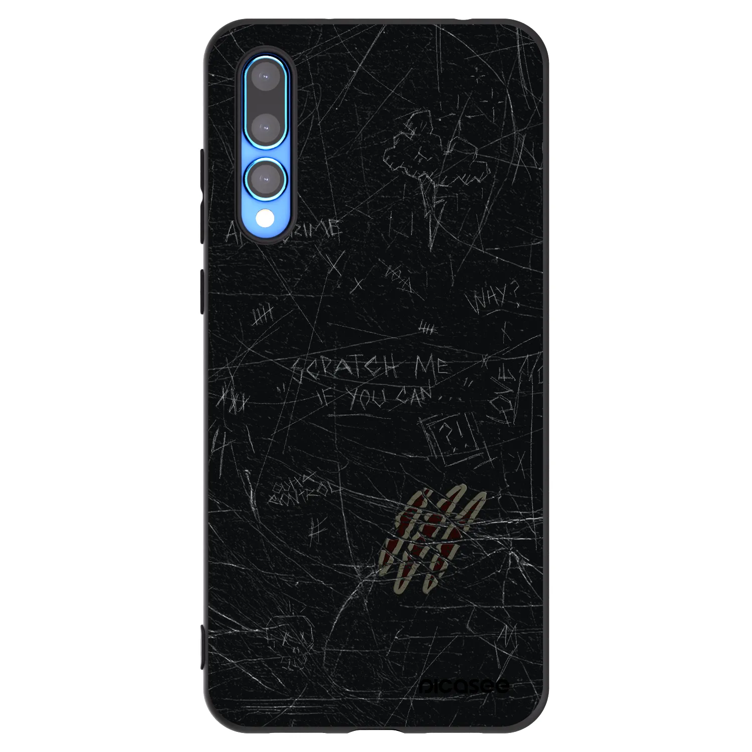 Picasee husă neagră din silicon pentru Huawei P20 Pro - SCRATCH
