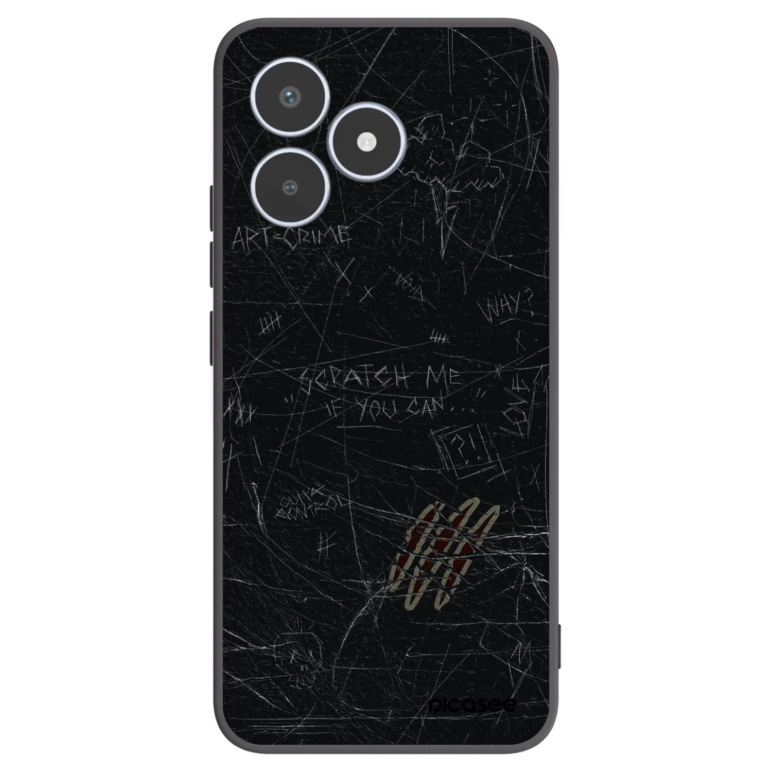 Picasee husă neagră din silicon pentru Realme C53 - SCRATCH