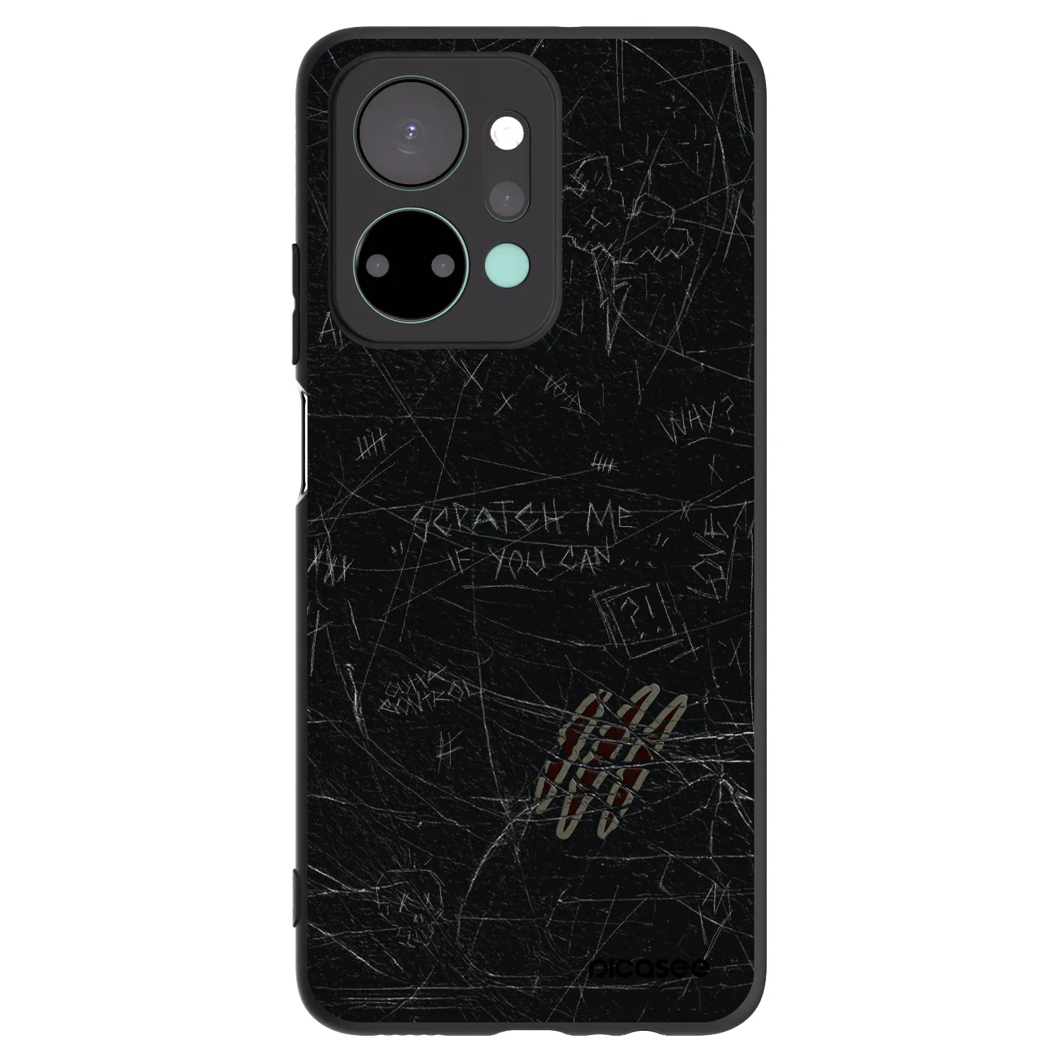 Picasee husă neagră din silicon pentru Honor X7a - SCRATCH