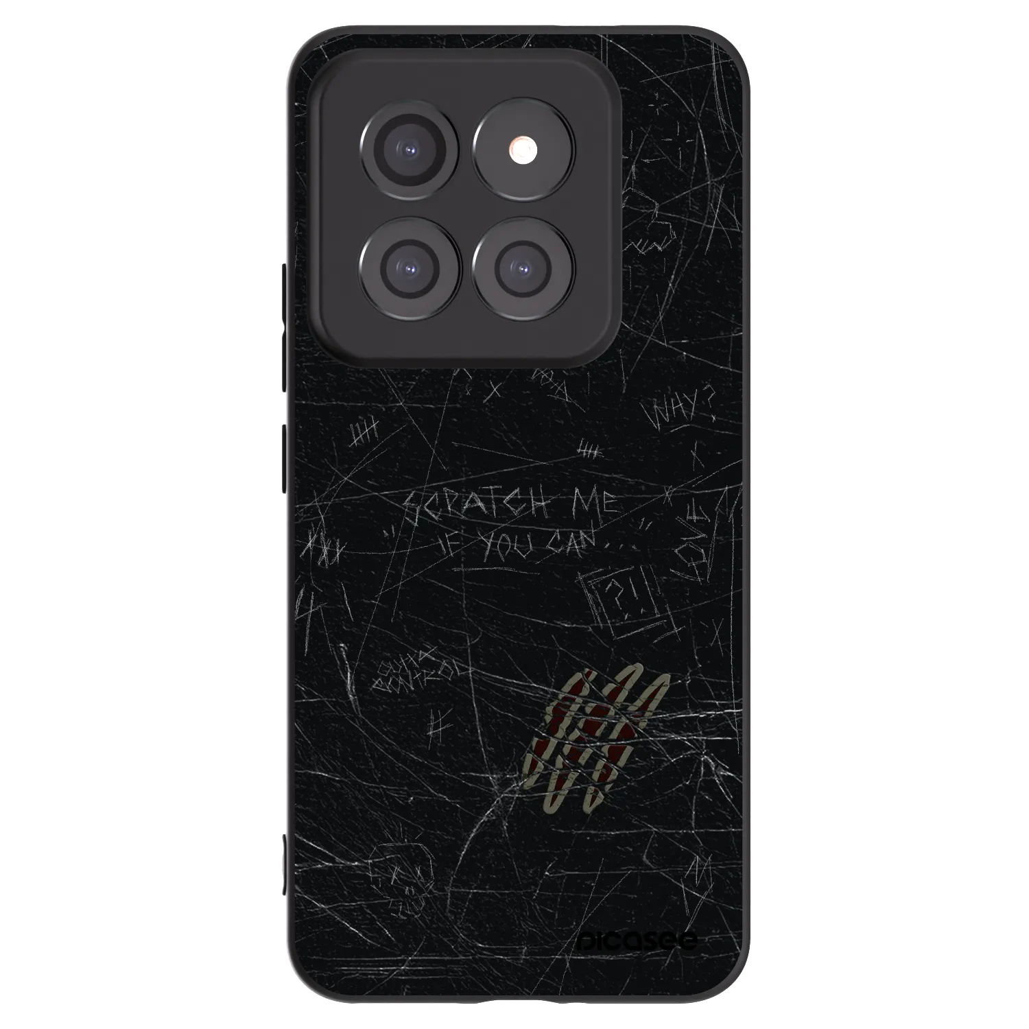 Picasee husă neagră din silicon pentru Xiaomi 14 Pro - SCRATCH