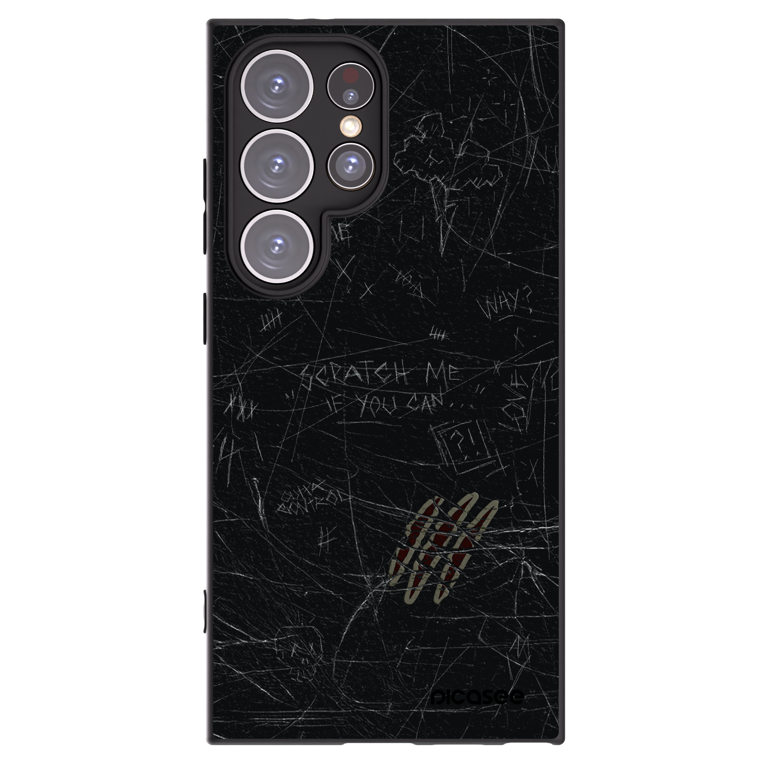 Picasee husă neagră din silicon pentru Samsung Galaxy S24 Ultra S928B 5G - SCRATCH