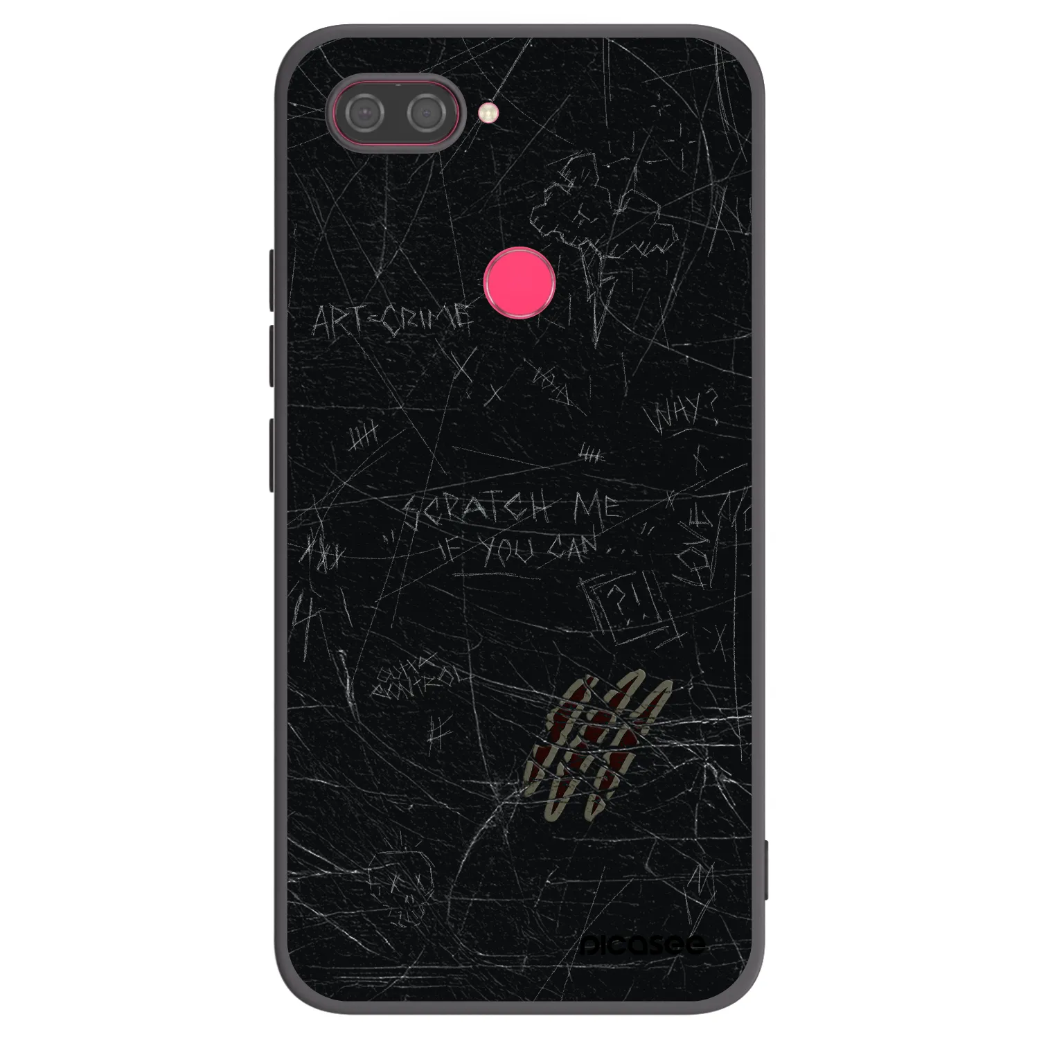 Picasee husă neagră din silicon pentru Xiaomi Mi 8 Lite - SCRATCH