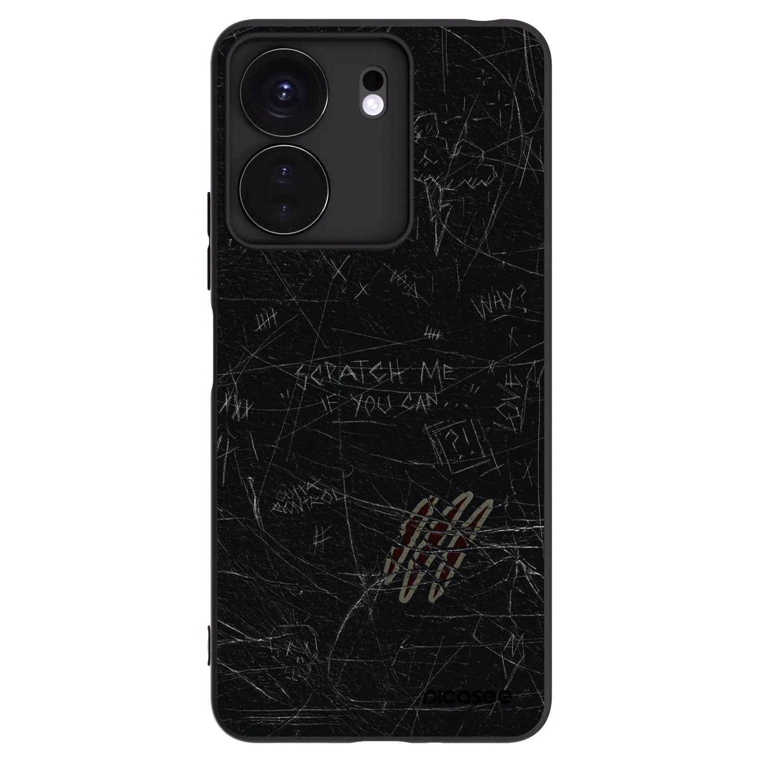 Picasee husă neagră din silicon pentru Xiaomi Redmi 13C 4G - SCRATCH