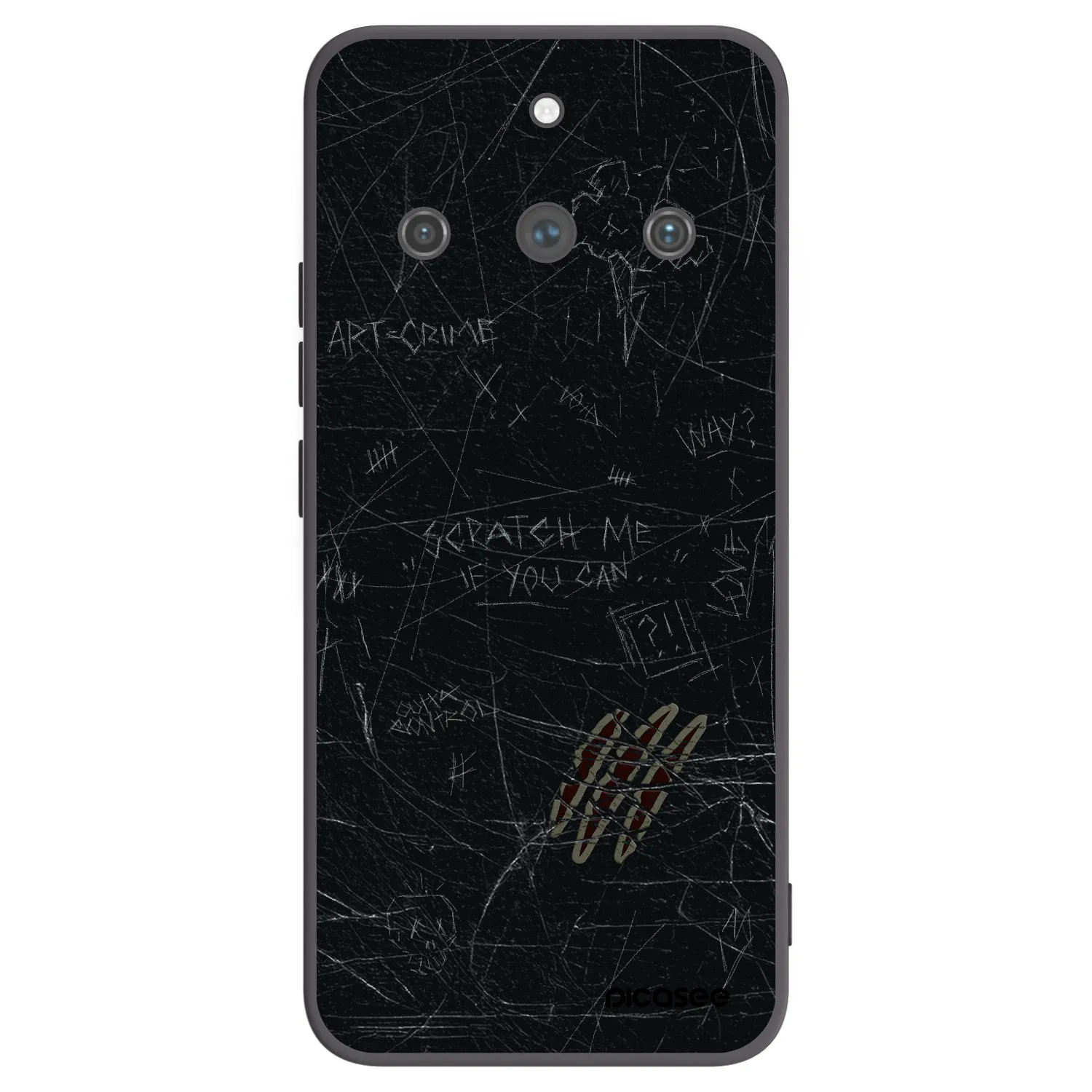Picasee husă neagră din silicon pentru Realme 11 Pro+ - SCRATCH