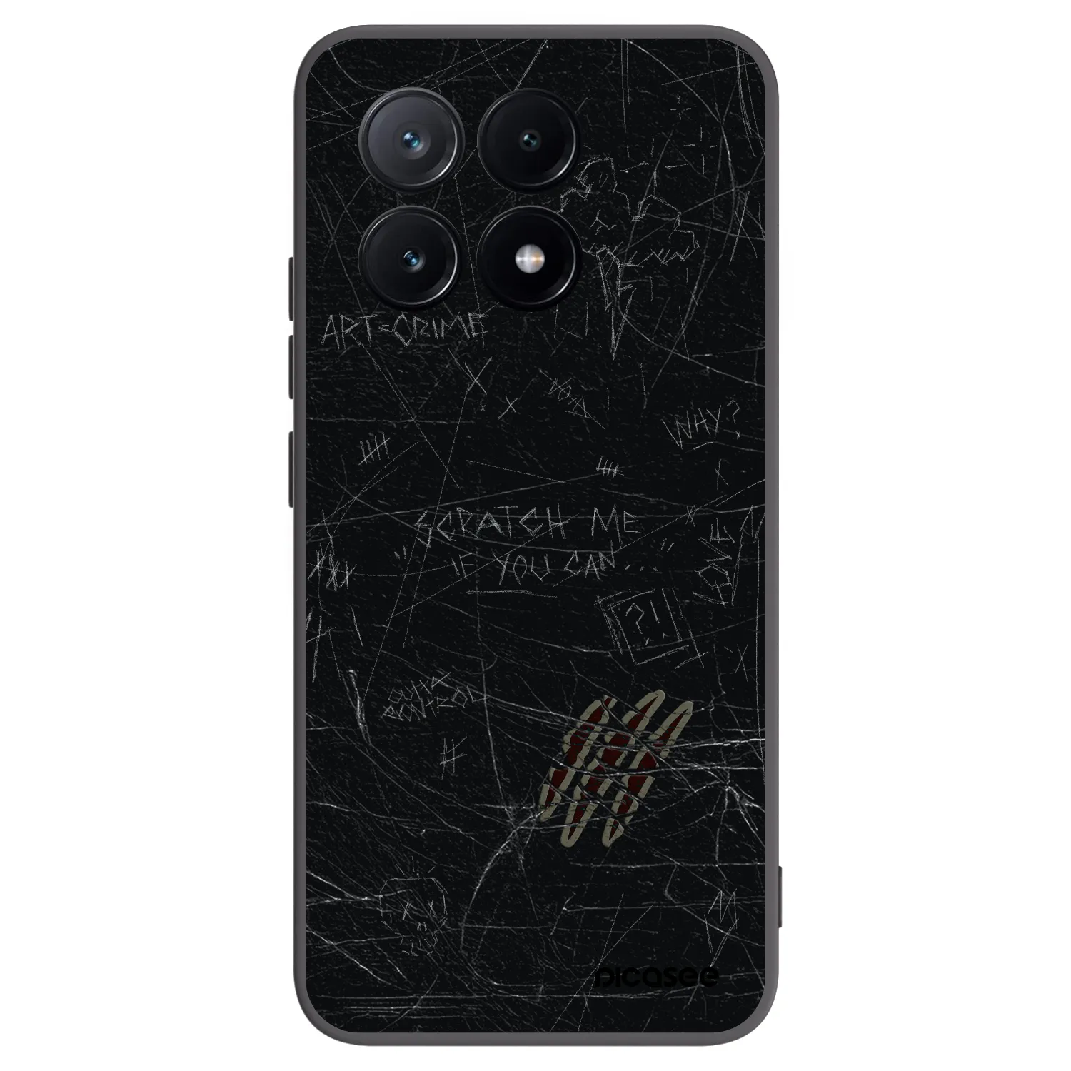 Picasee husă neagră din silicon pentru Xiaomi Poco X6 Pro - SCRATCH