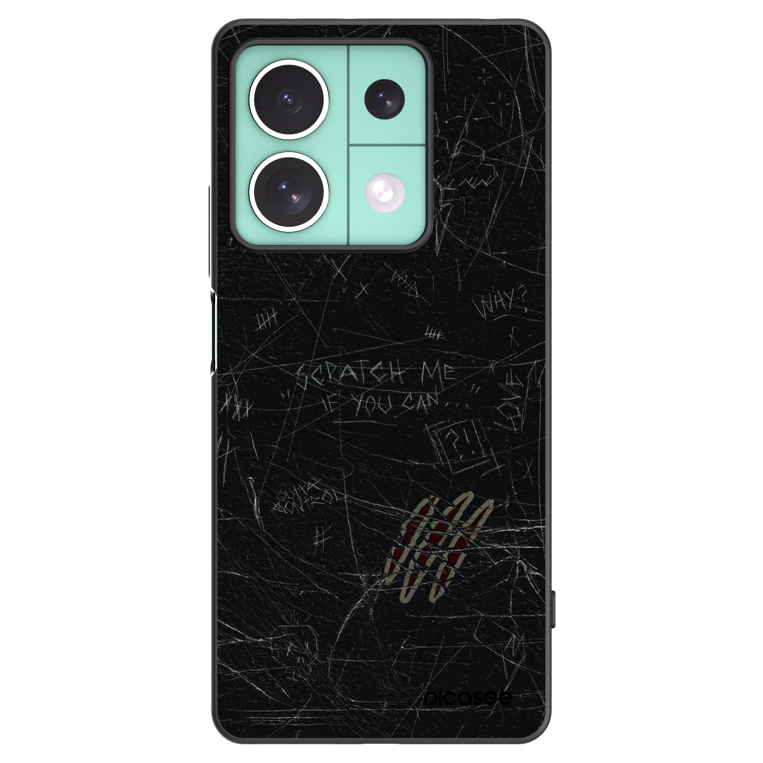 Picasee husă neagră din silicon pentru Xiaomi Redmi Note 13 5G - SCRATCH