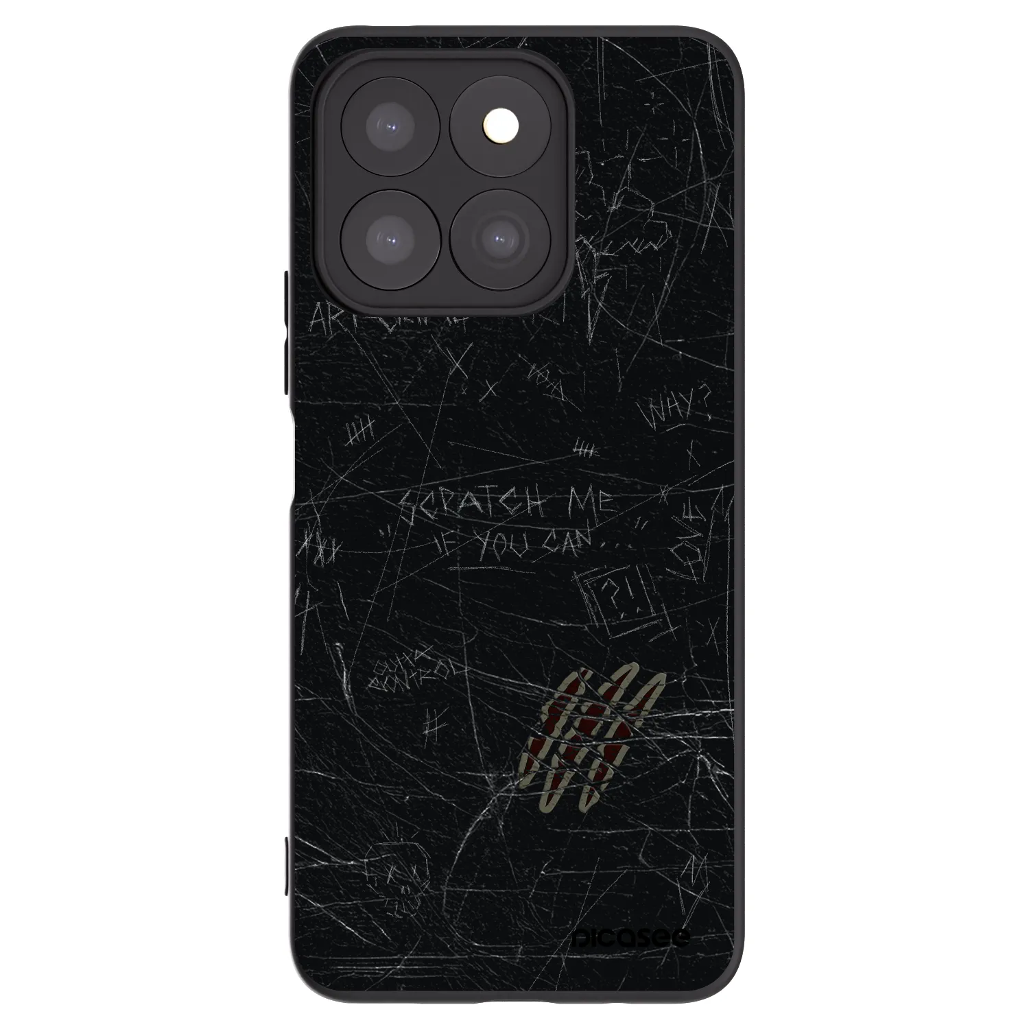 Picasee husă neagră din silicon pentru Honor X8b - SCRATCH