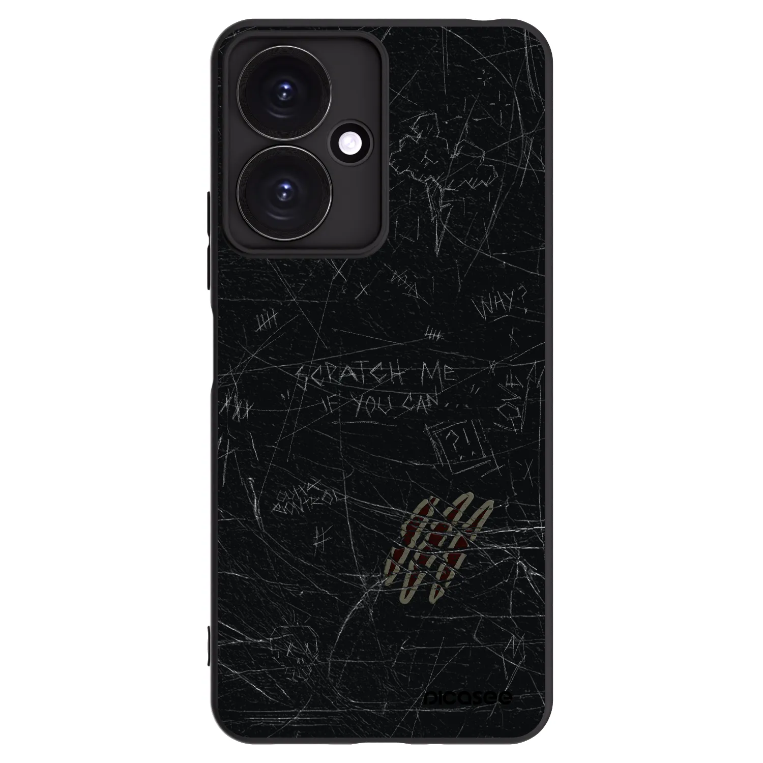 Picasee husă neagră din silicon pentru Xiaomi Redmi 13C 5G - SCRATCH