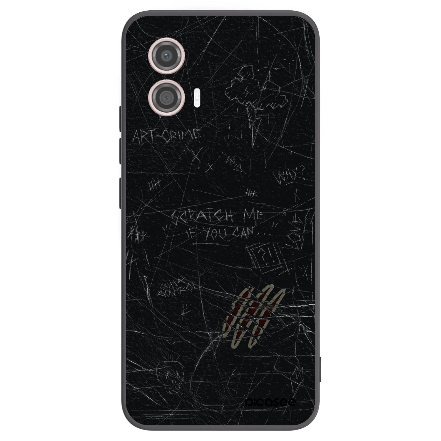 Picasee husă neagră din silicon pentru Motorola Moto G53 5G - SCRATCH