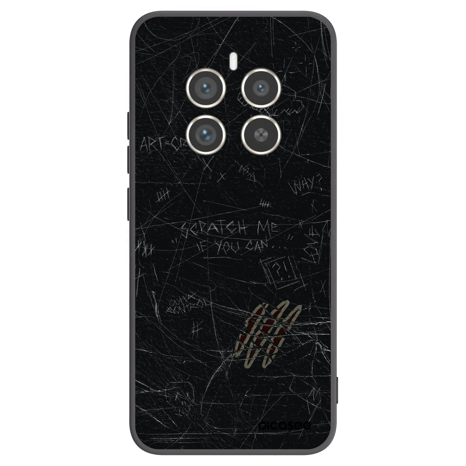 Picasee husă neagră din silicon pentru Realme 12 Pro 5G - SCRATCH