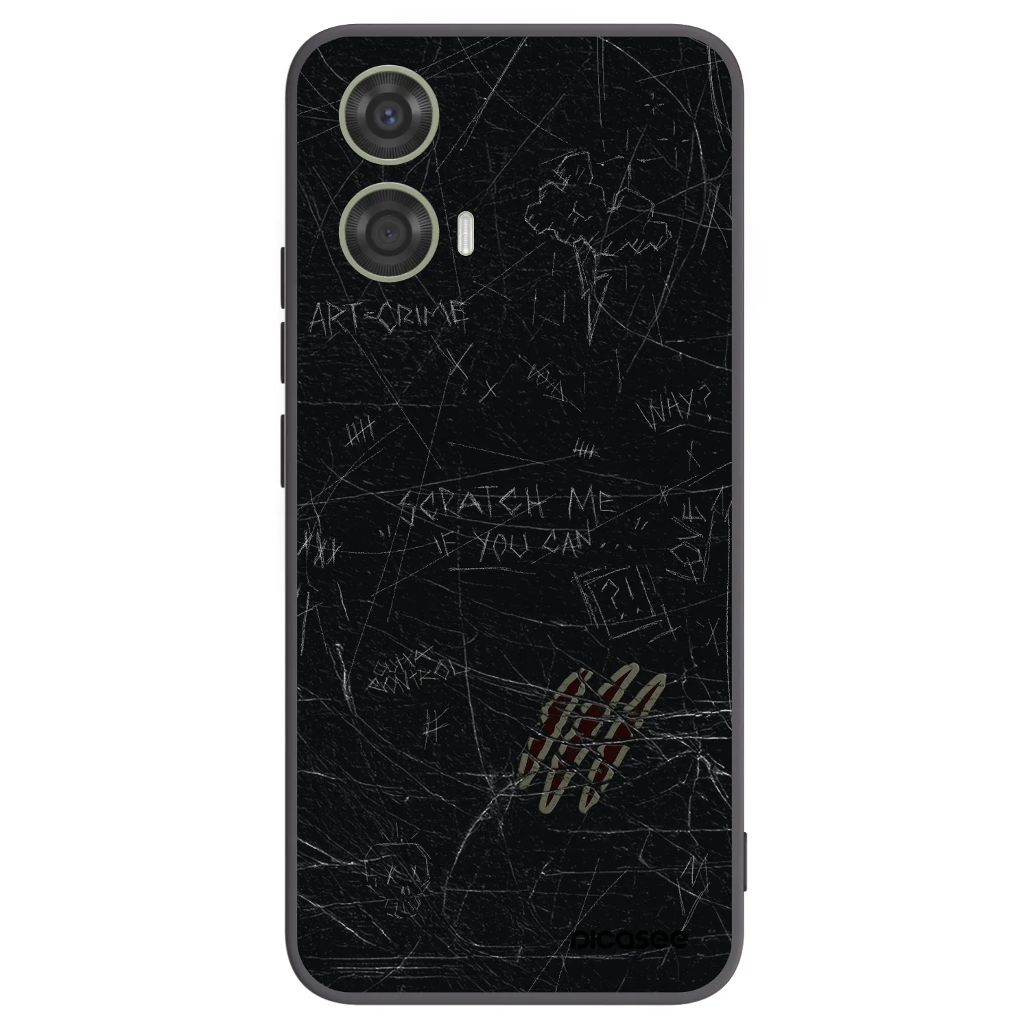Picasee husă neagră din silicon pentru Motorola Moto G24 - SCRATCH