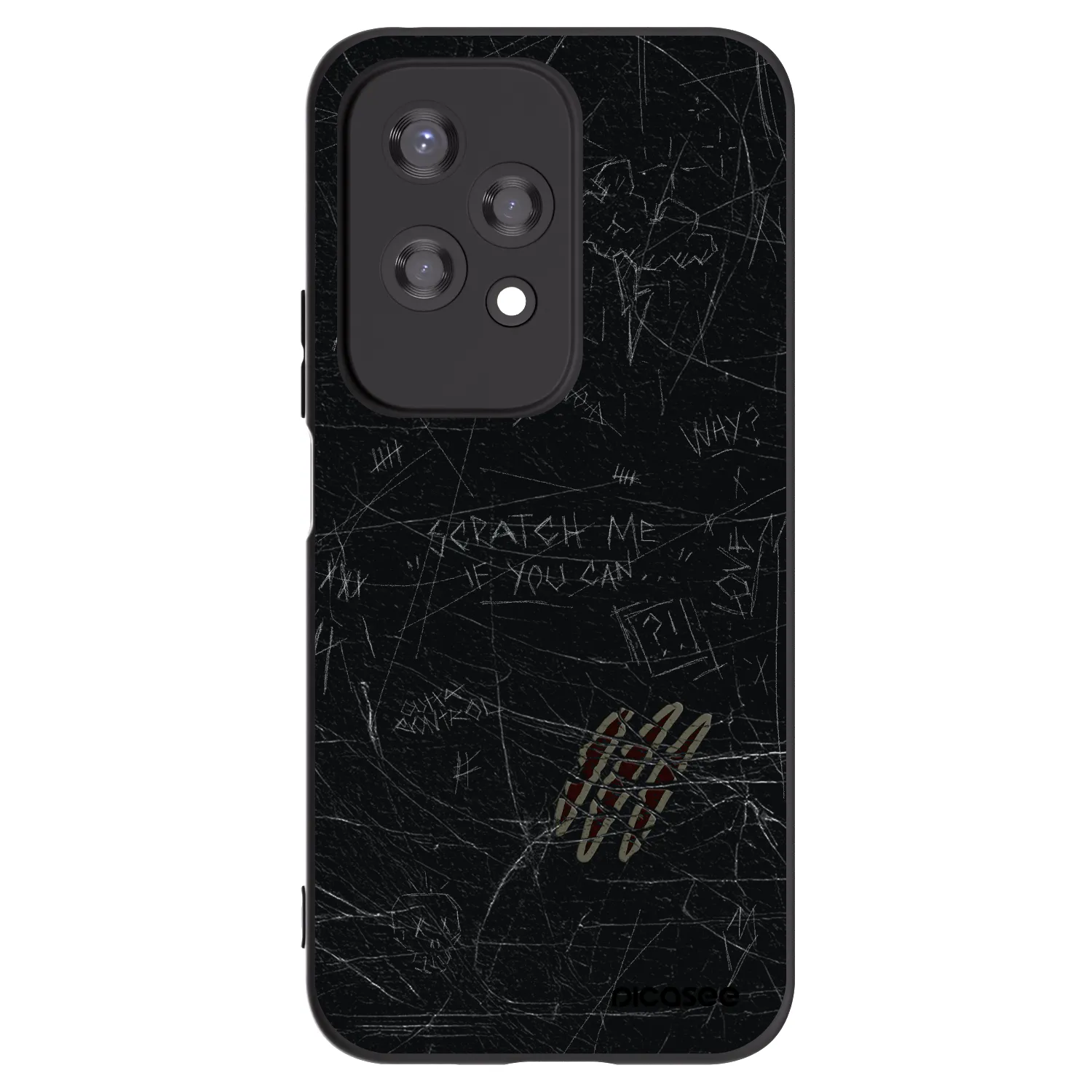 Picasee husă neagră din silicon pentru Honor 200 Lite - SCRATCH