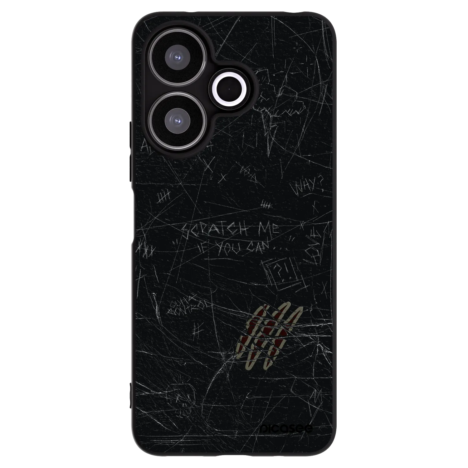 Picasee husă neagră din silicon pentru Xiaomi Redmi 13 4G - SCRATCH