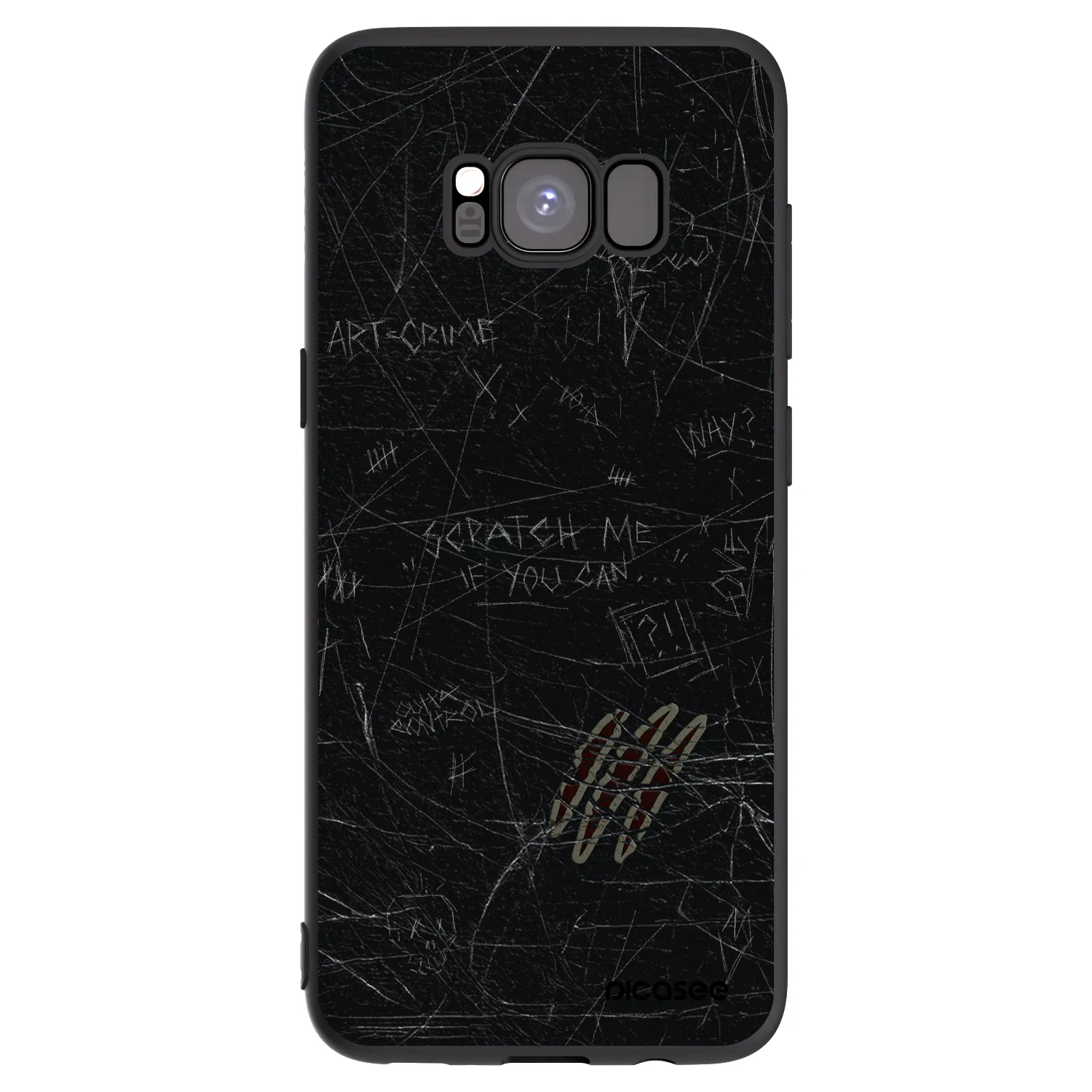 Picasee husă neagră din silicon pentru Samsung Galaxy S8 G950F - SCRATCH