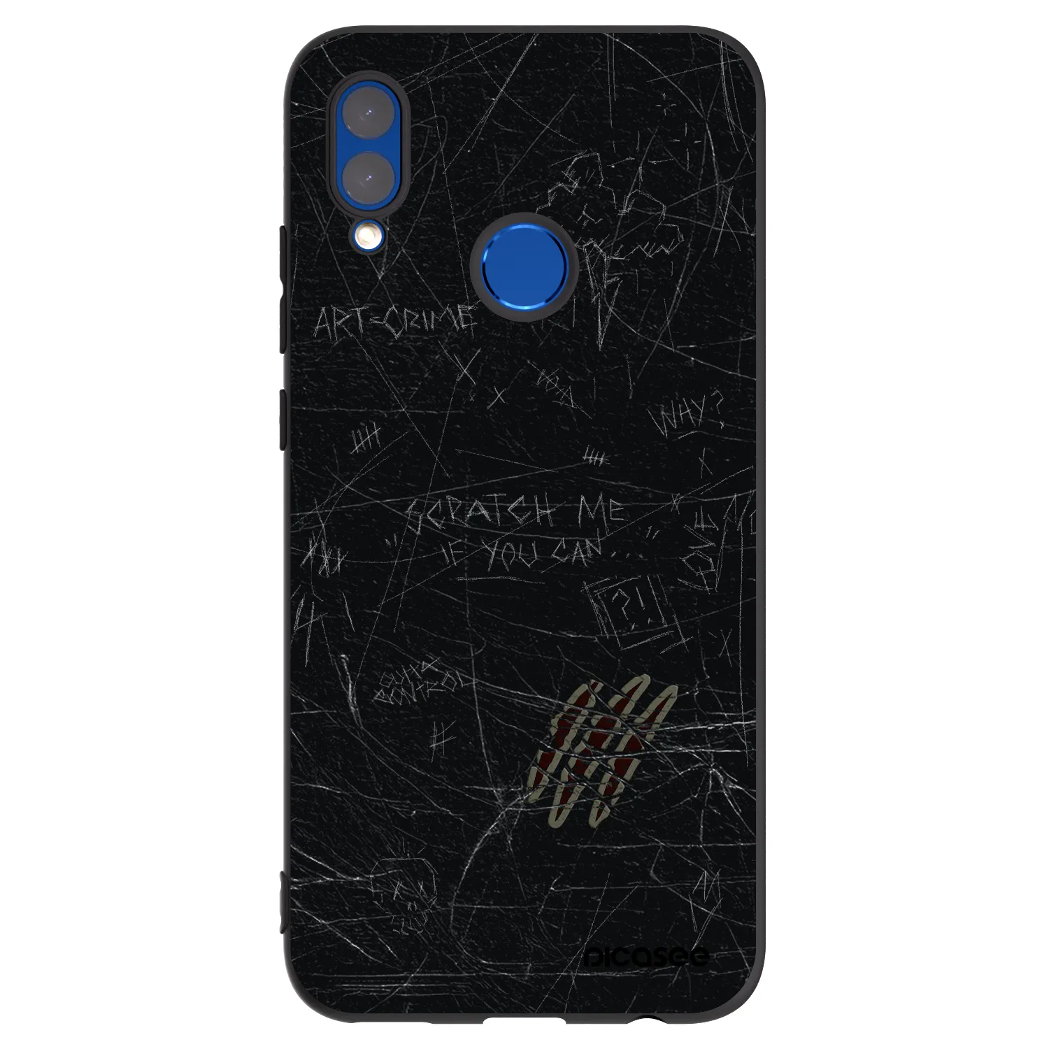 Picasee husă neagră din silicon pentru Honor 10 Lite - SCRATCH