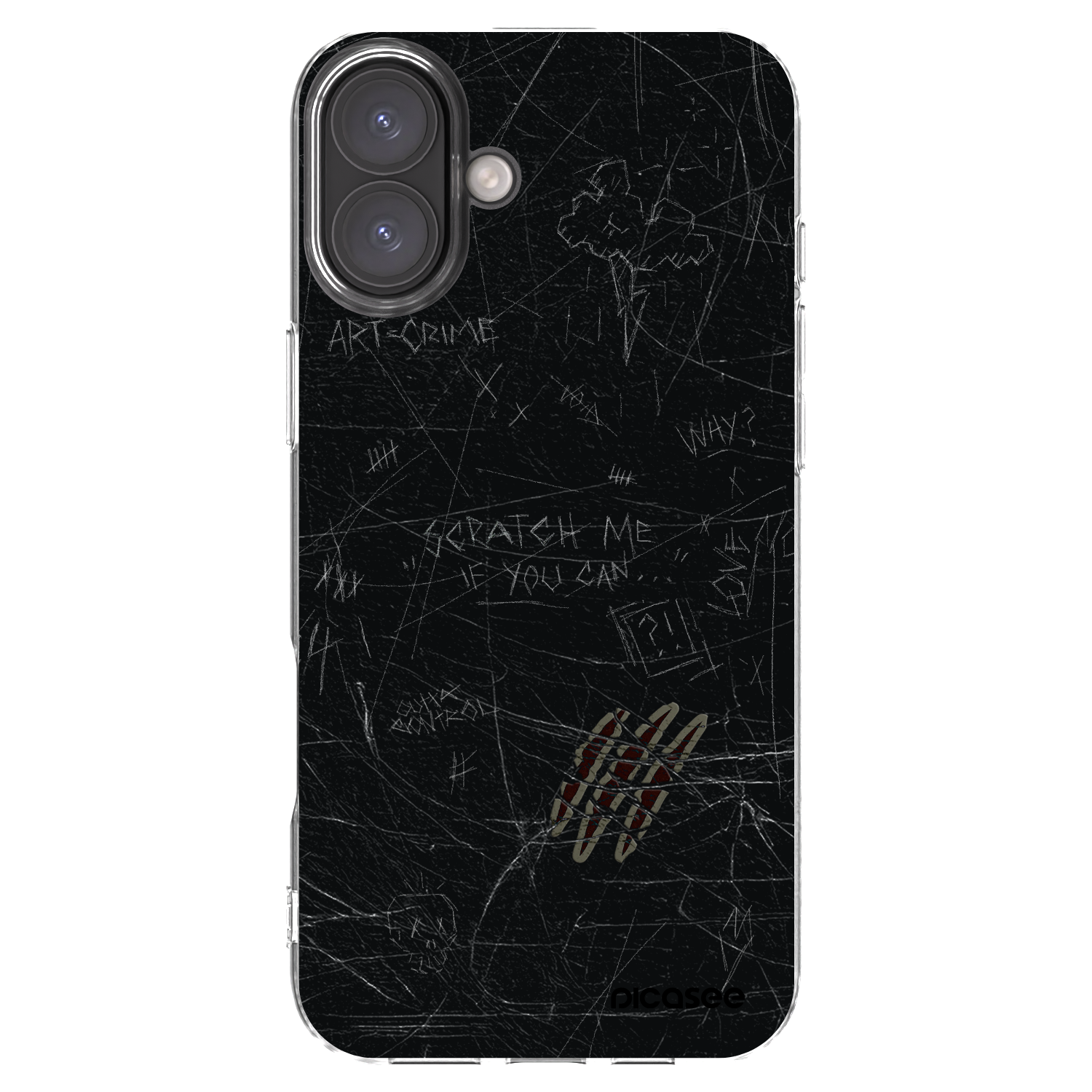 Picasee husă transparentă din silicon pentru Apple iPhone 16 Plus - SCRATCH