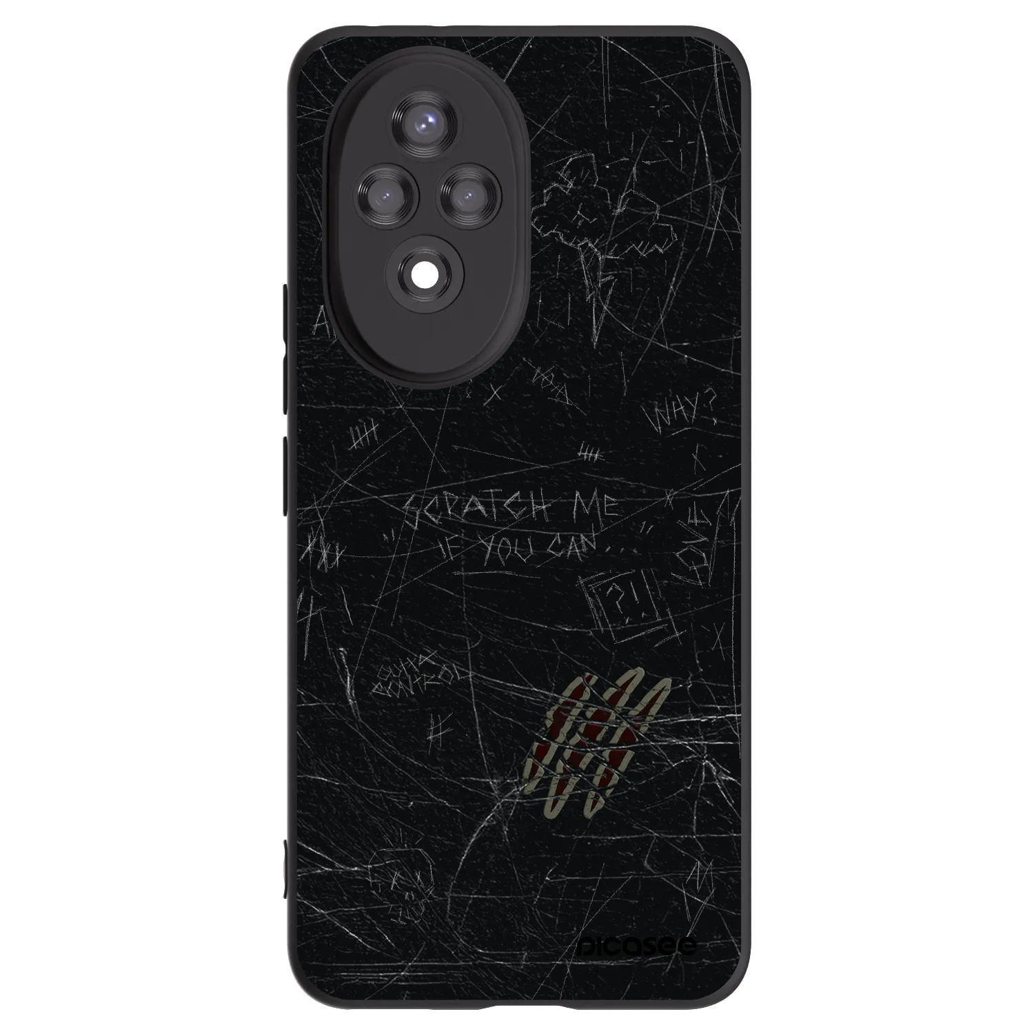 Picasee husă neagră din silicon pentru Honor 200 5G - SCRATCH