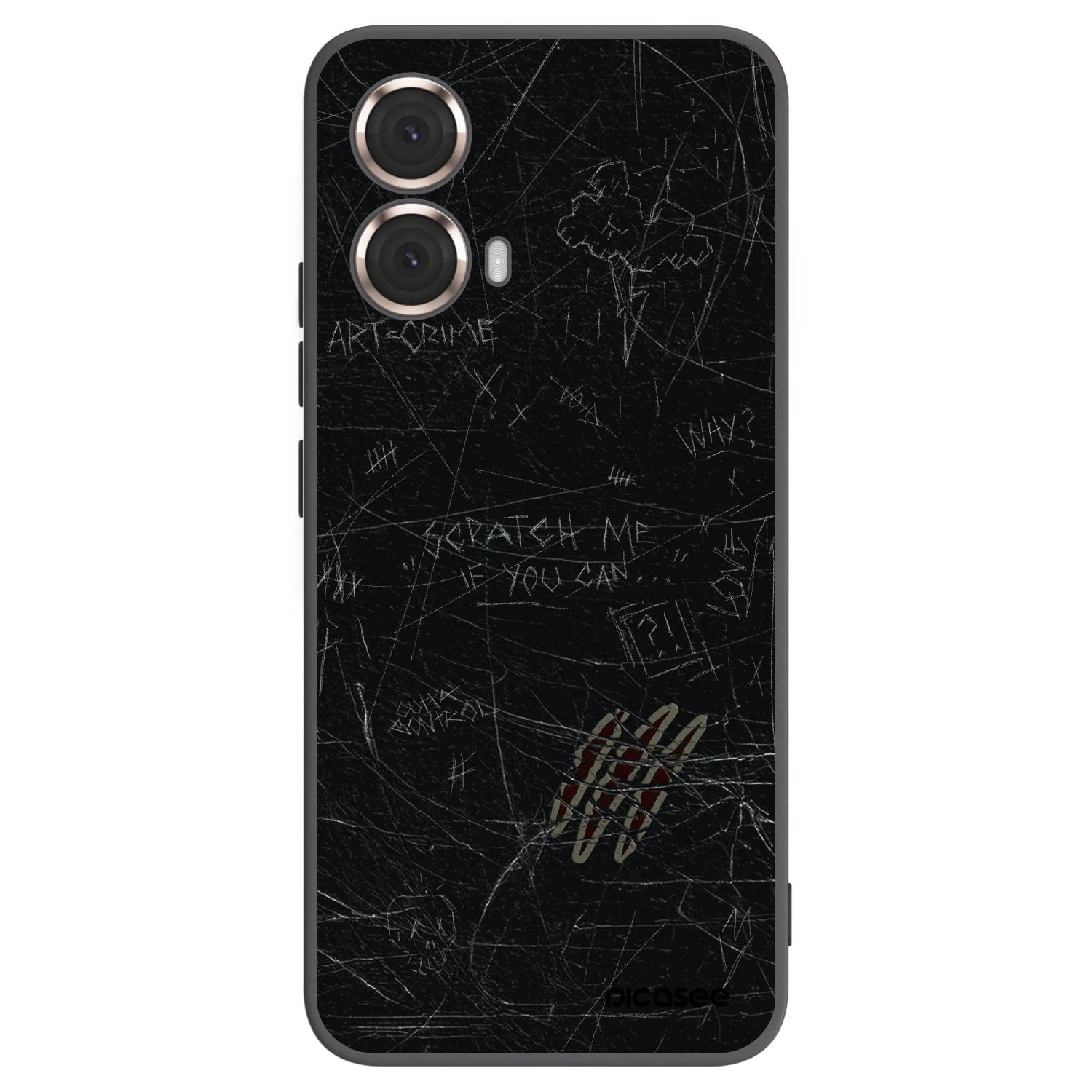 Picasee husă neagră din silicon pentru Motorola Moto G85 - SCRATCH