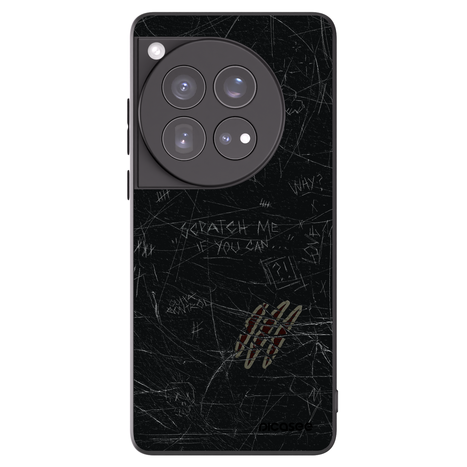 Picasee husă neagră din silicon pentru OnePlus 12 5G - SCRATCH