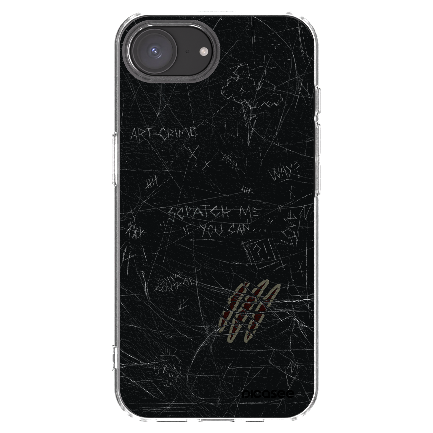 Picasee husă transparentă din silicon pentru Apple iPhone 16e - SCRATCH