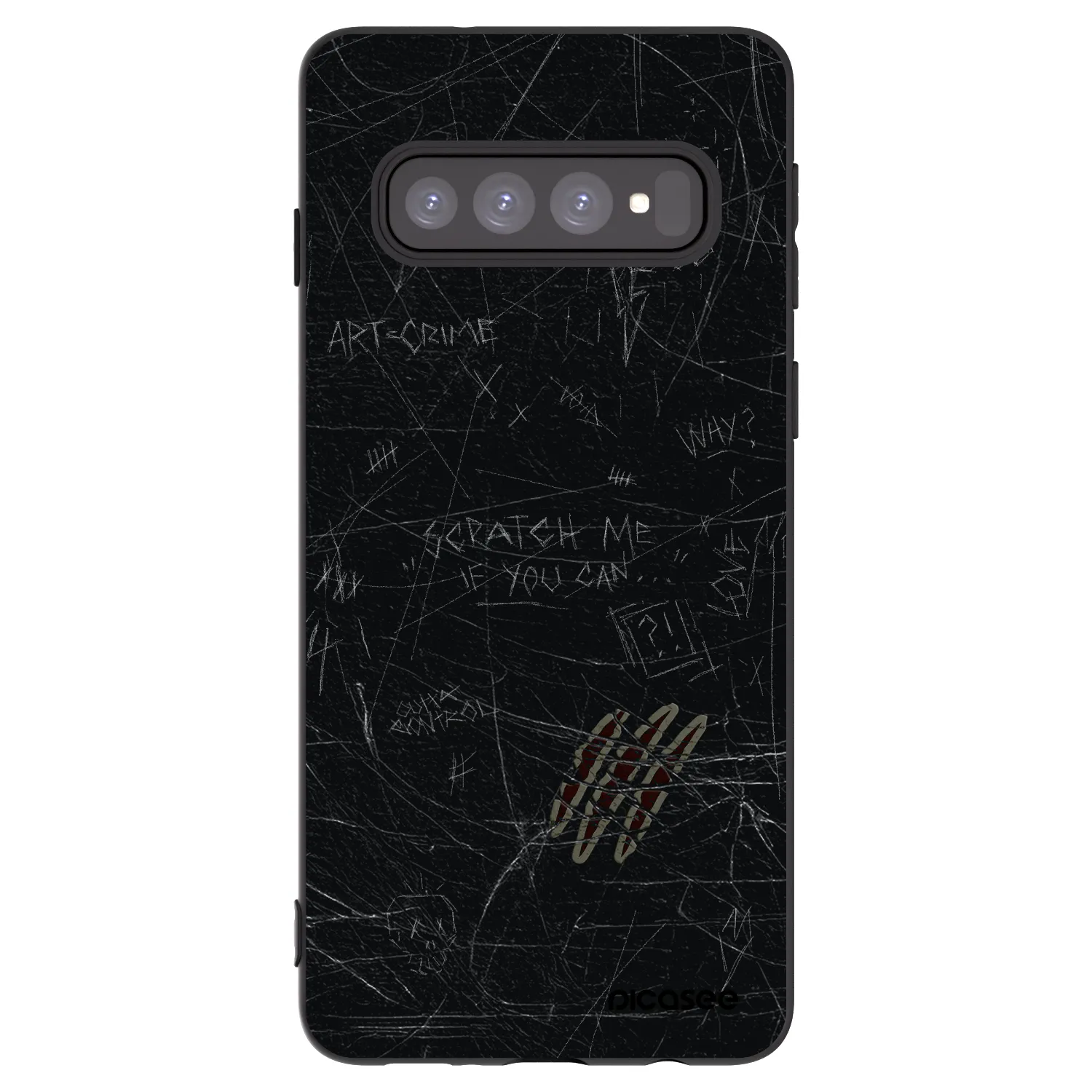Picasee husă neagră din silicon pentru Samsung Galaxy S10 G973 - SCRATCH